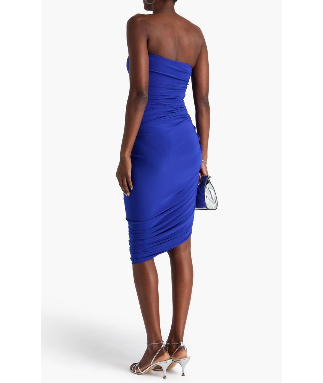 NORMA KAMALI Синее коктейльное платье, фото 3