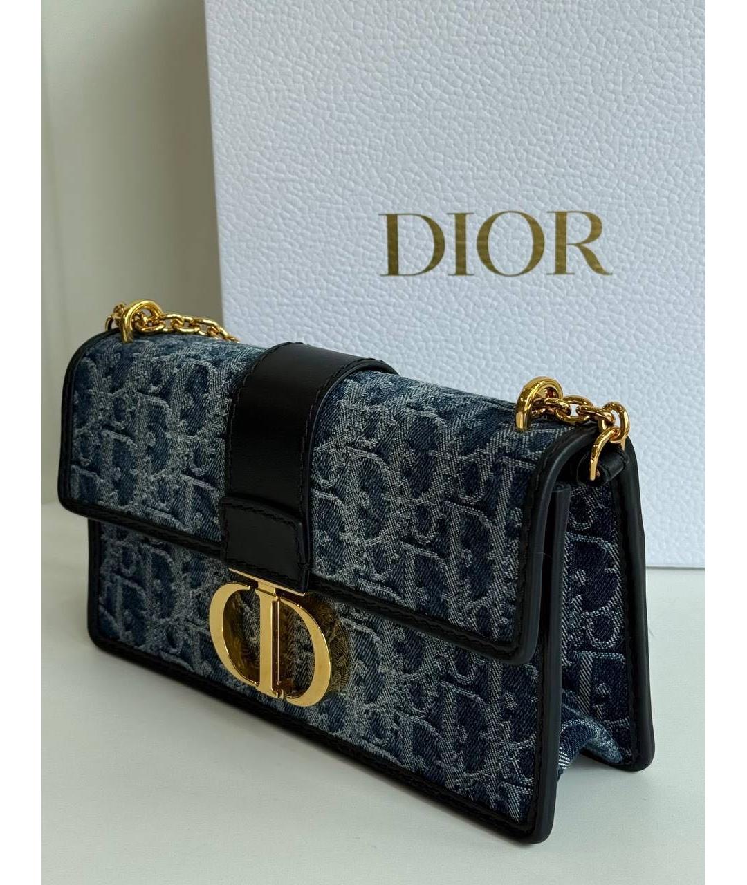 CHRISTIAN DIOR Синяя деним сумка через плечо, фото 2