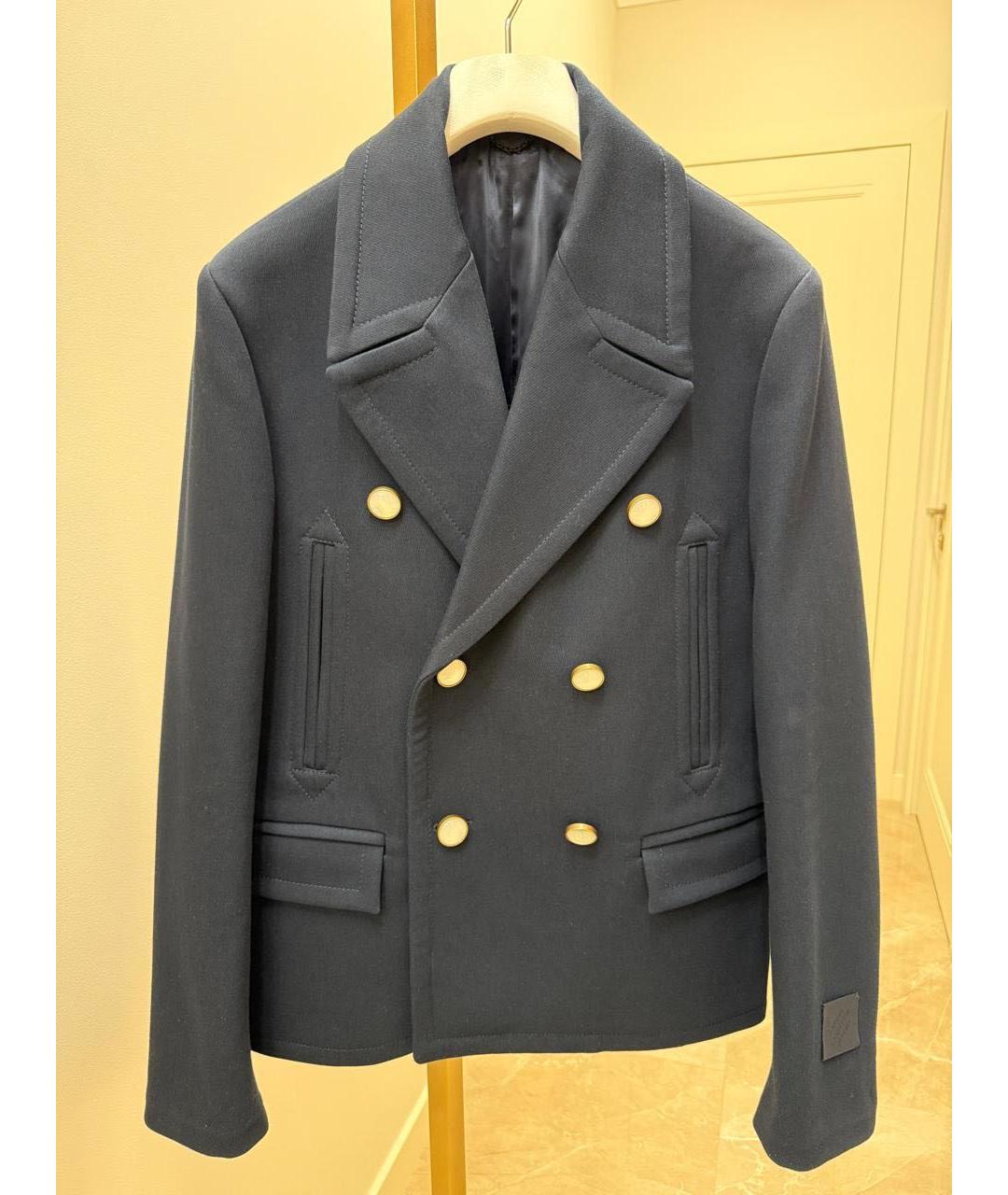 LOUIS VUITTON Синий хлопковый тренч / плащ, фото 7