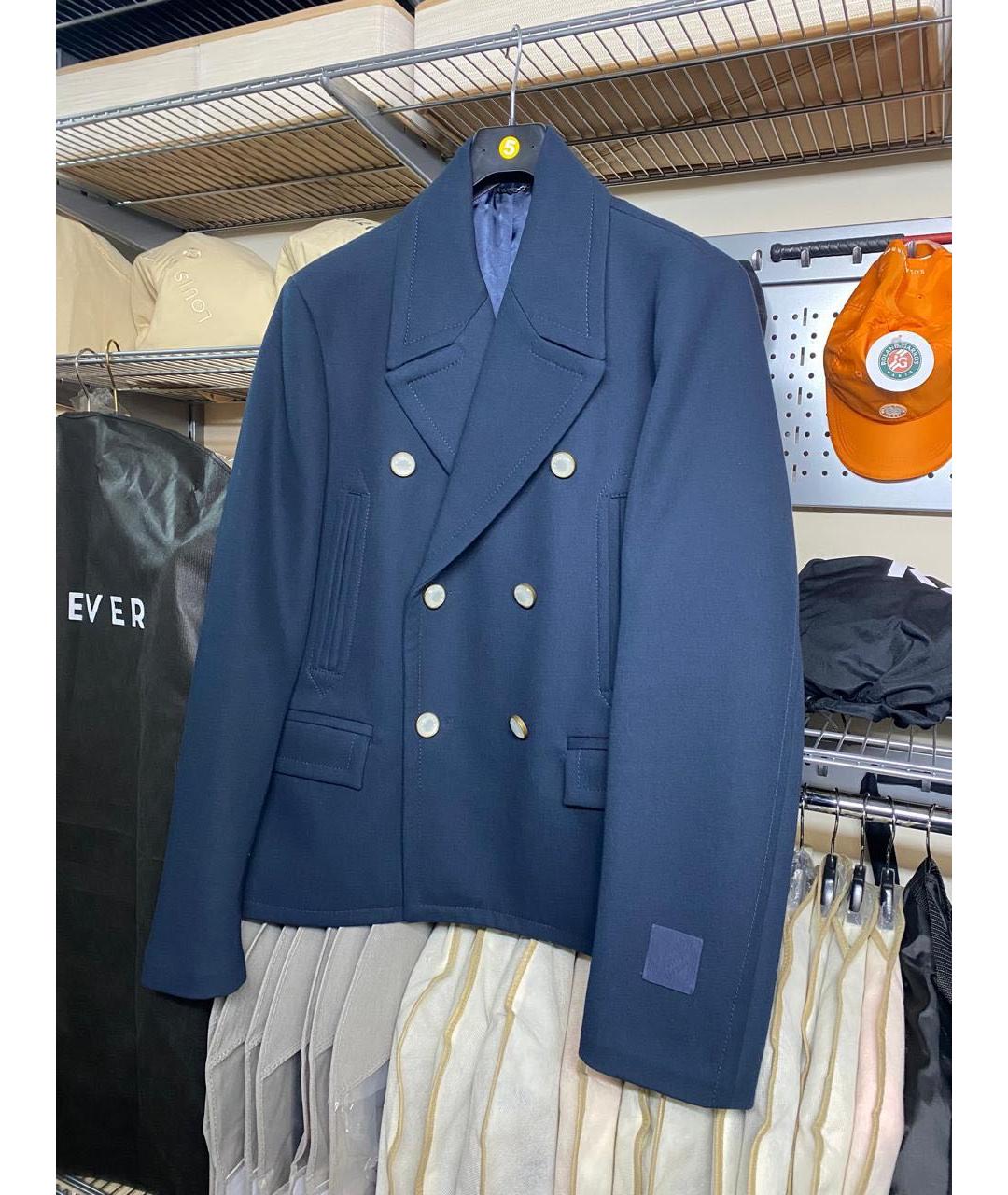 LOUIS VUITTON Синий хлопковый тренч / плащ, фото 7