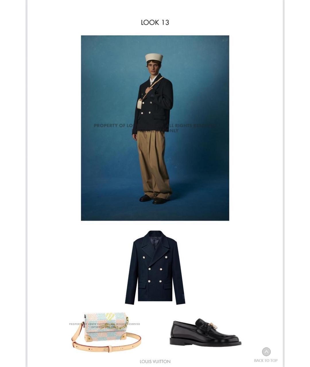 LOUIS VUITTON Синий хлопковый тренч / плащ, фото 6