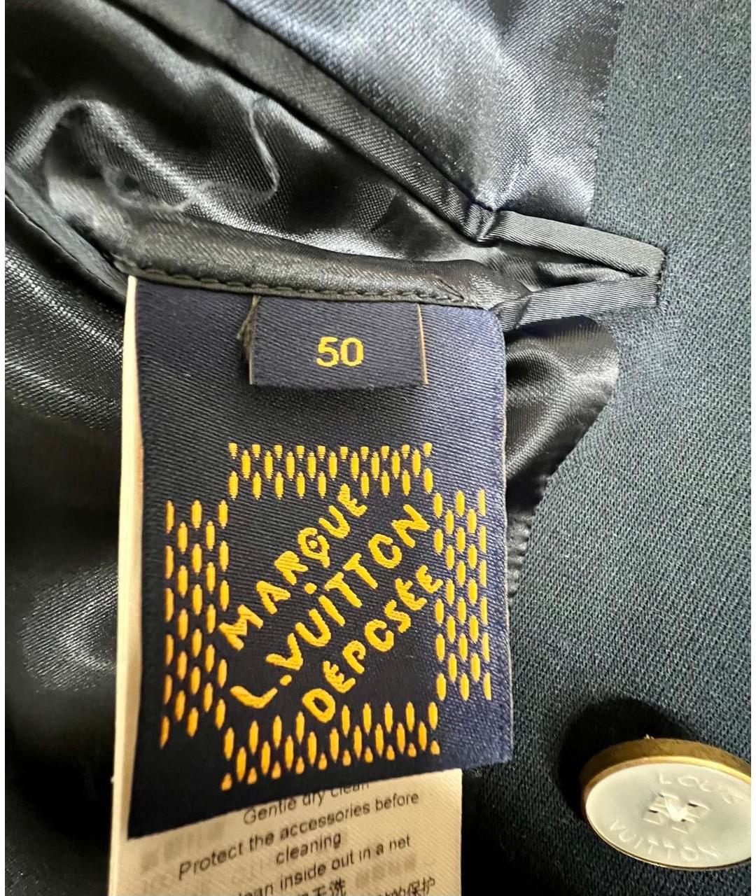LOUIS VUITTON Синий хлопковый тренч / плащ, фото 3