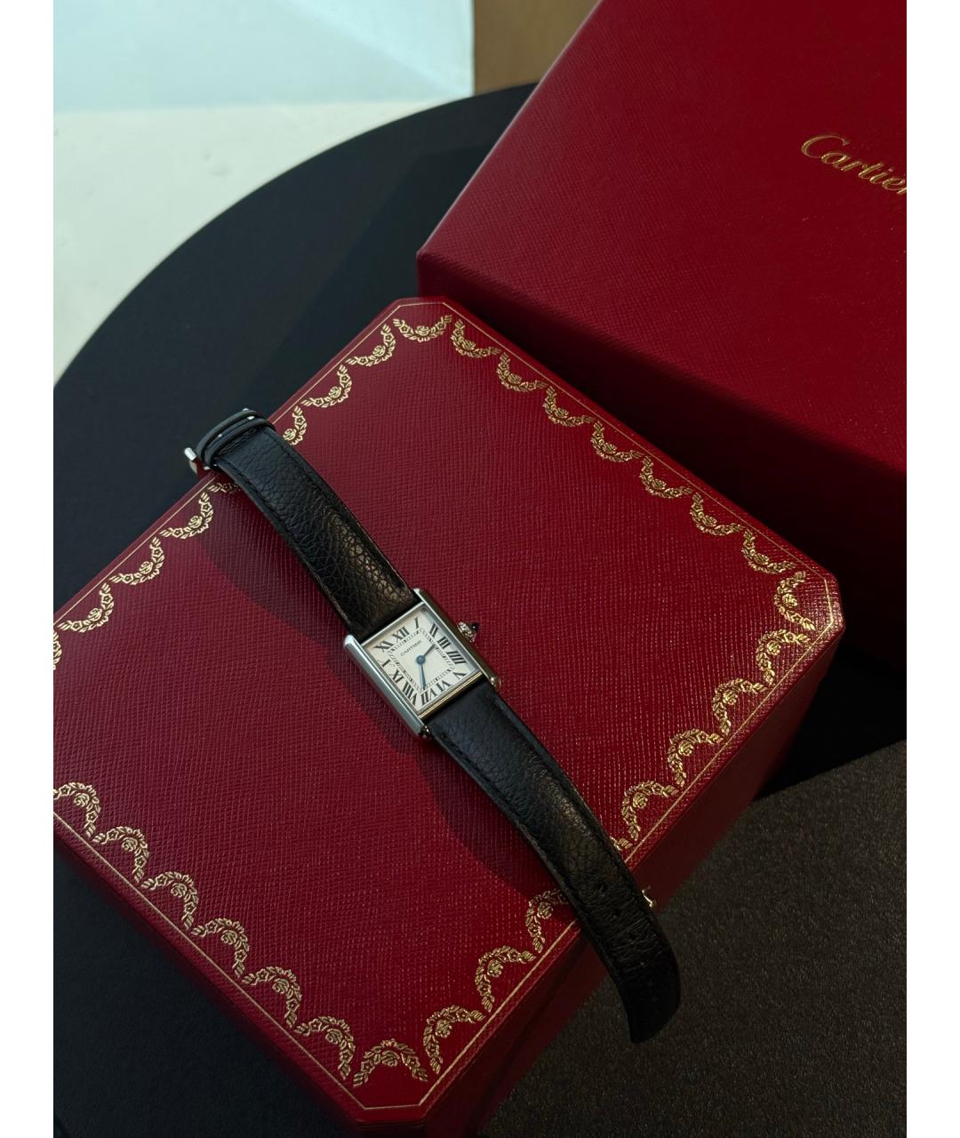 CARTIER Белые металлические часы, фото 4