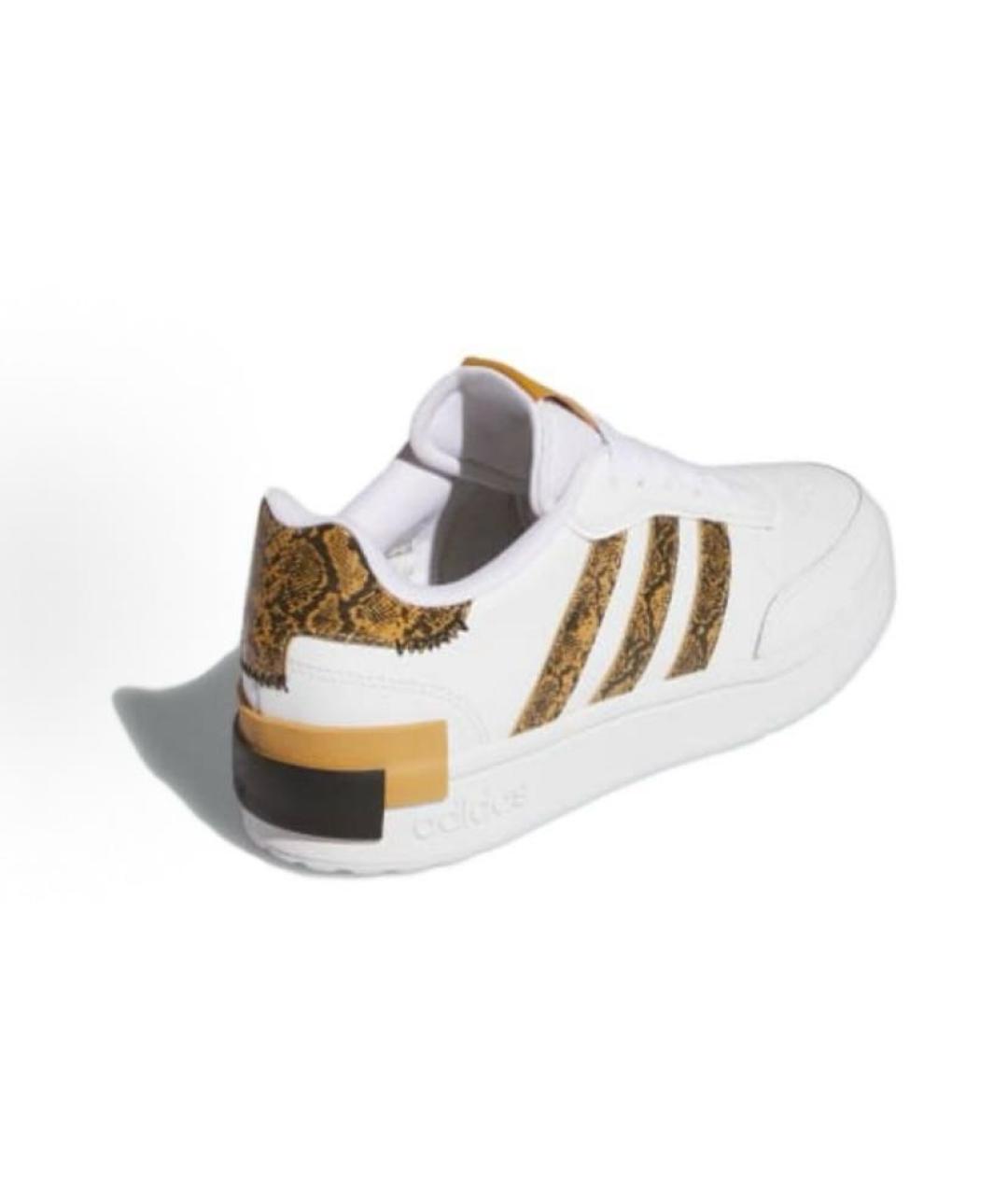 ADIDAS Белые кожаные кроссовки, фото 5