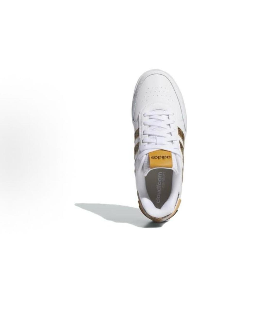 ADIDAS Белые кожаные кроссовки, фото 4