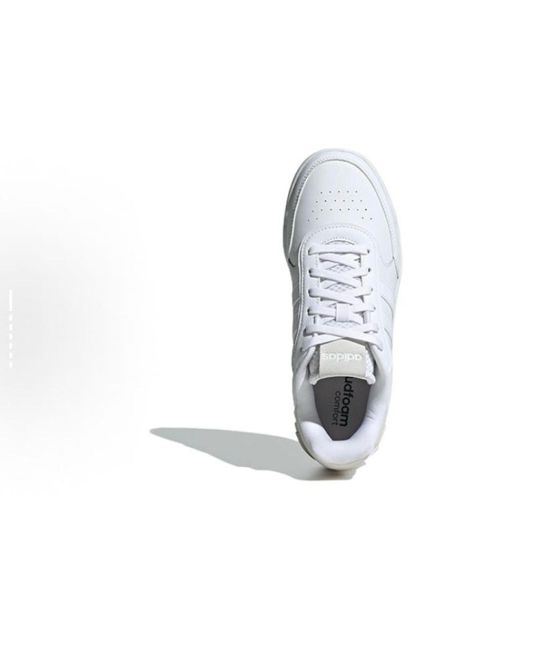 ADIDAS Белые кожаные кроссовки, фото 4