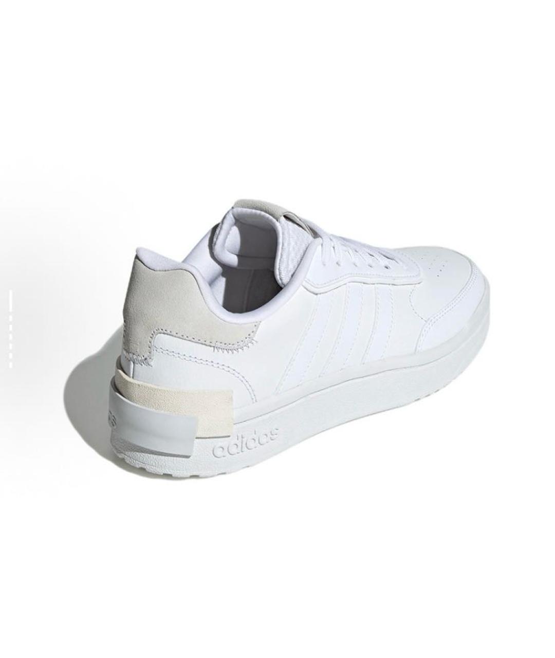 ADIDAS Белые кожаные кроссовки, фото 5