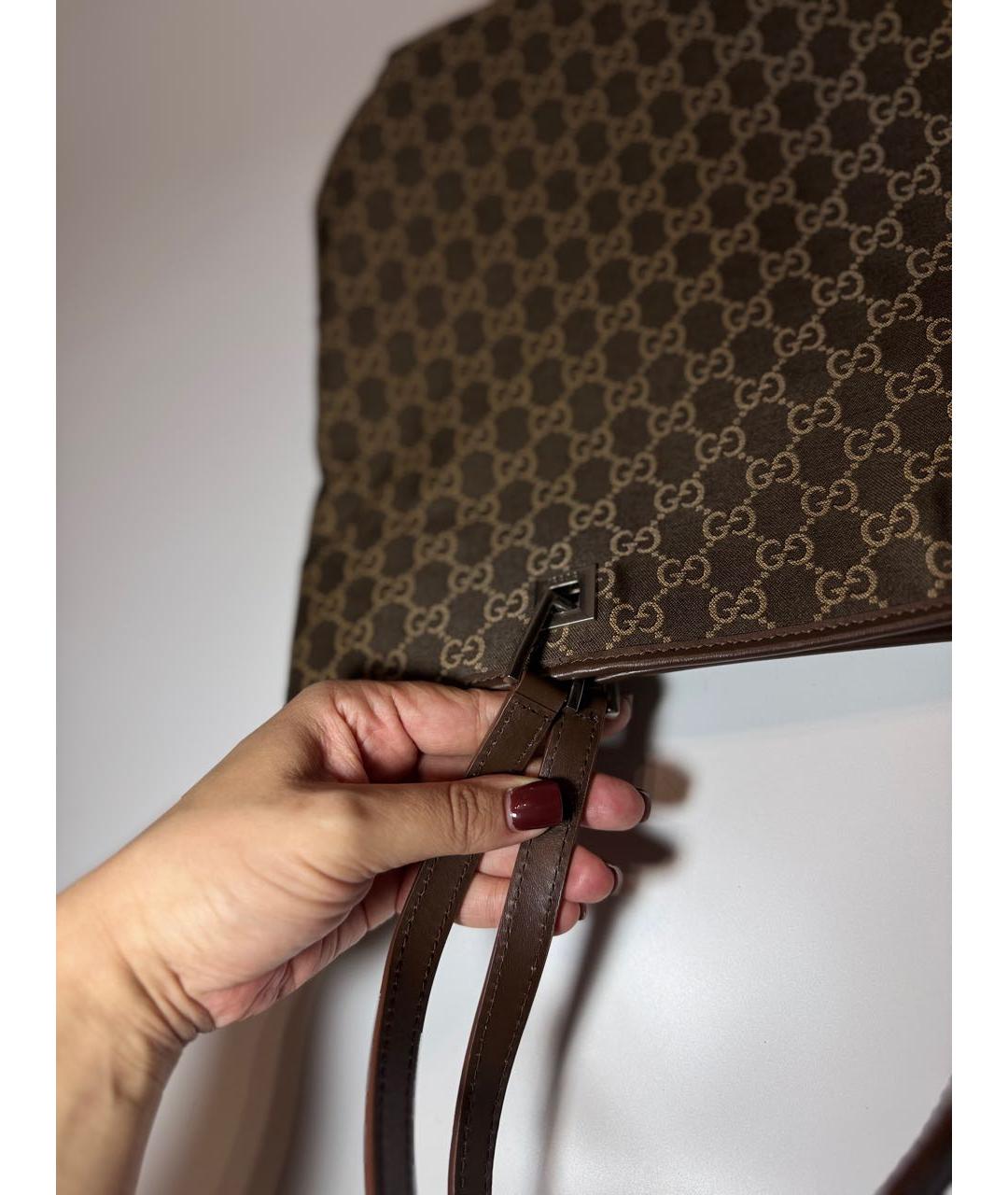 GUCCI Коричневая сумка тоут, фото 4