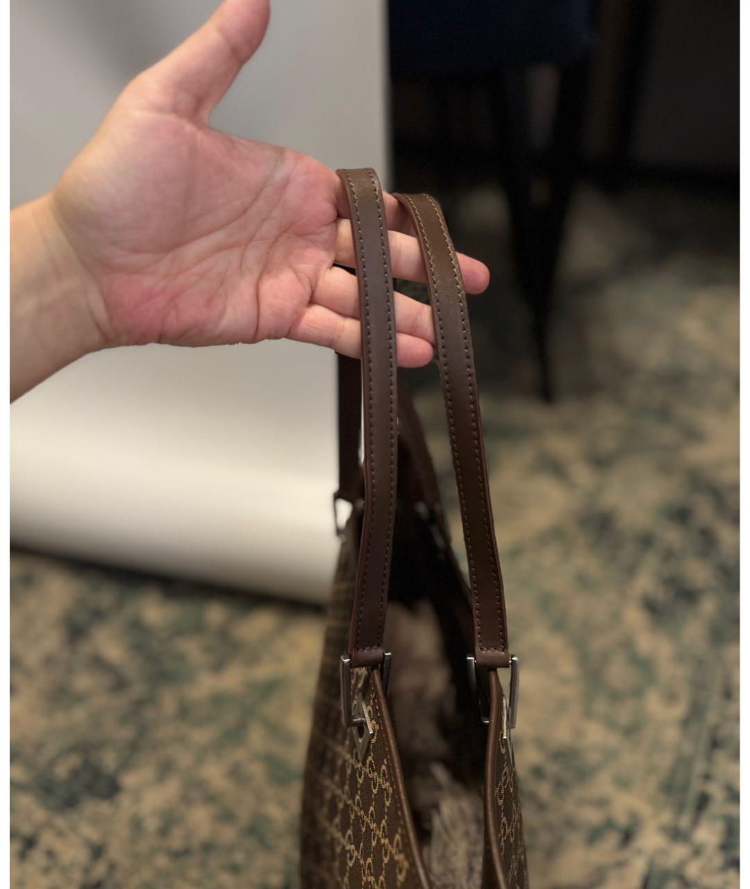 GUCCI Коричневая сумка тоут, фото 8