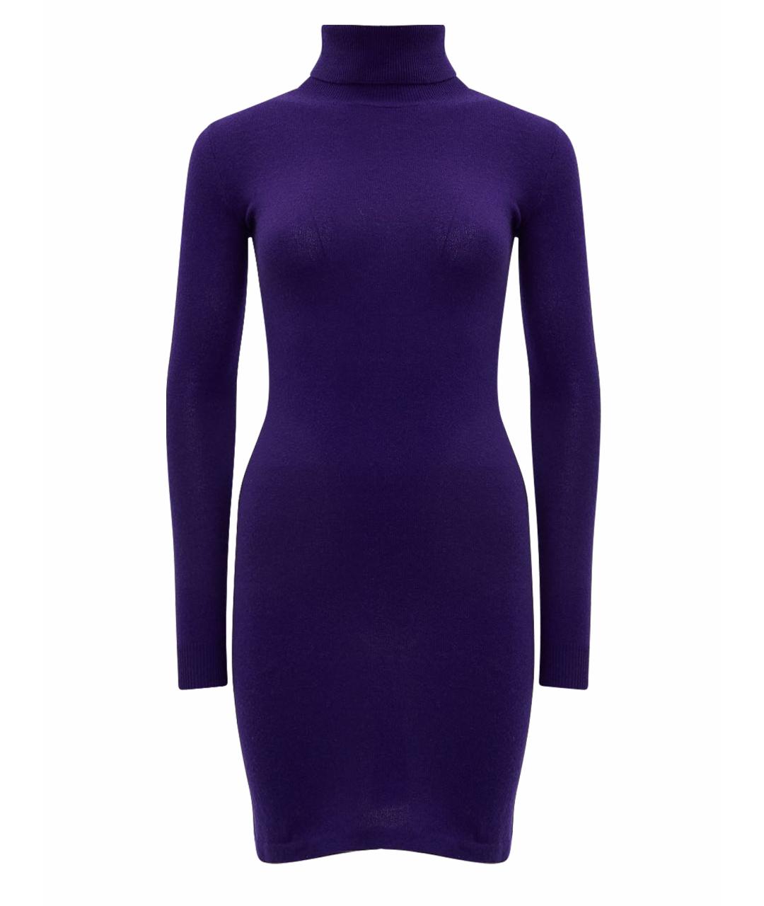 POLO RALPH LAUREN Фиолетовое кашемировое повседневное платье, фото 1