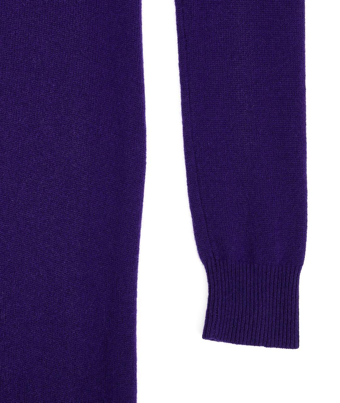 POLO RALPH LAUREN Фиолетовое кашемировое повседневное платье, фото 3