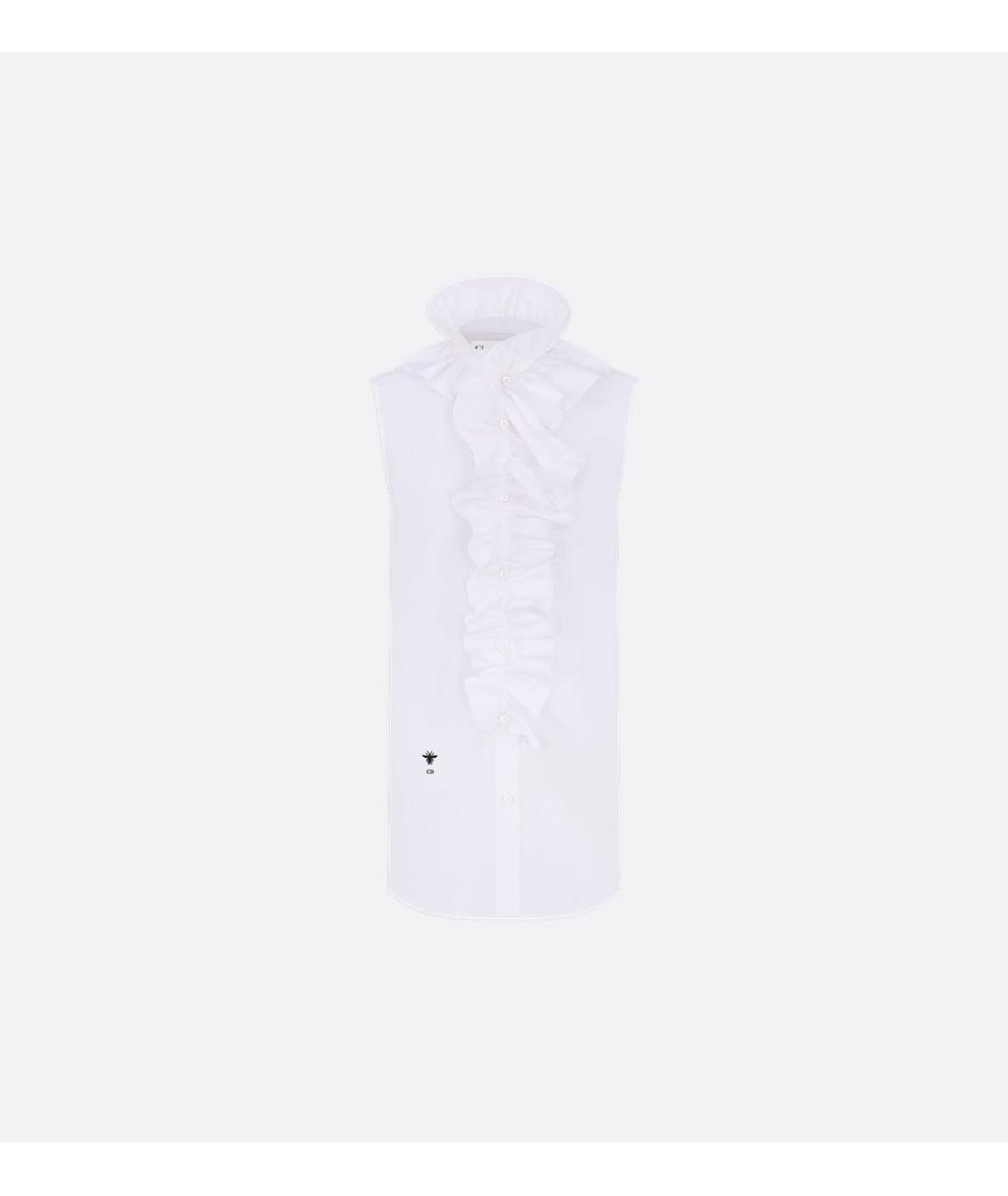 CHRISTIAN DIOR Белая хлопковая рубашка, фото 5