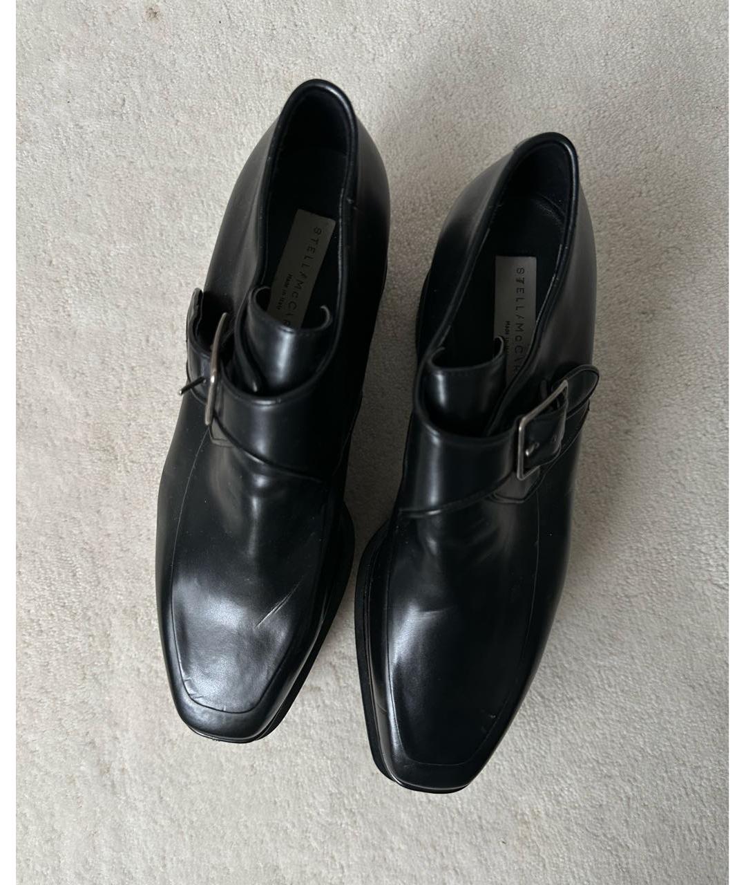 STELLA MCCARTNEY Черные ботинки из искусственной кожи, фото 4