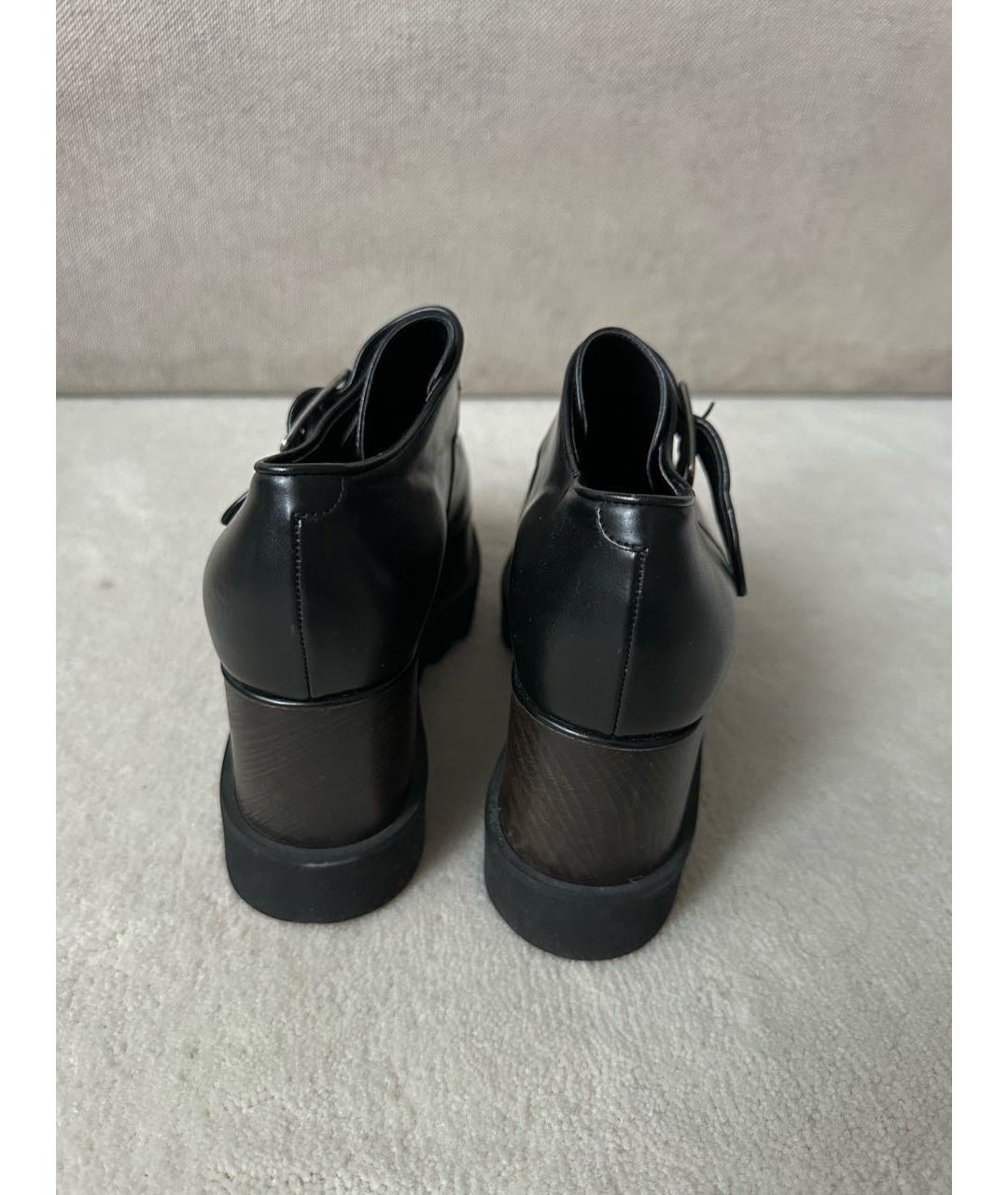 STELLA MCCARTNEY Черные ботинки из искусственной кожи, фото 5