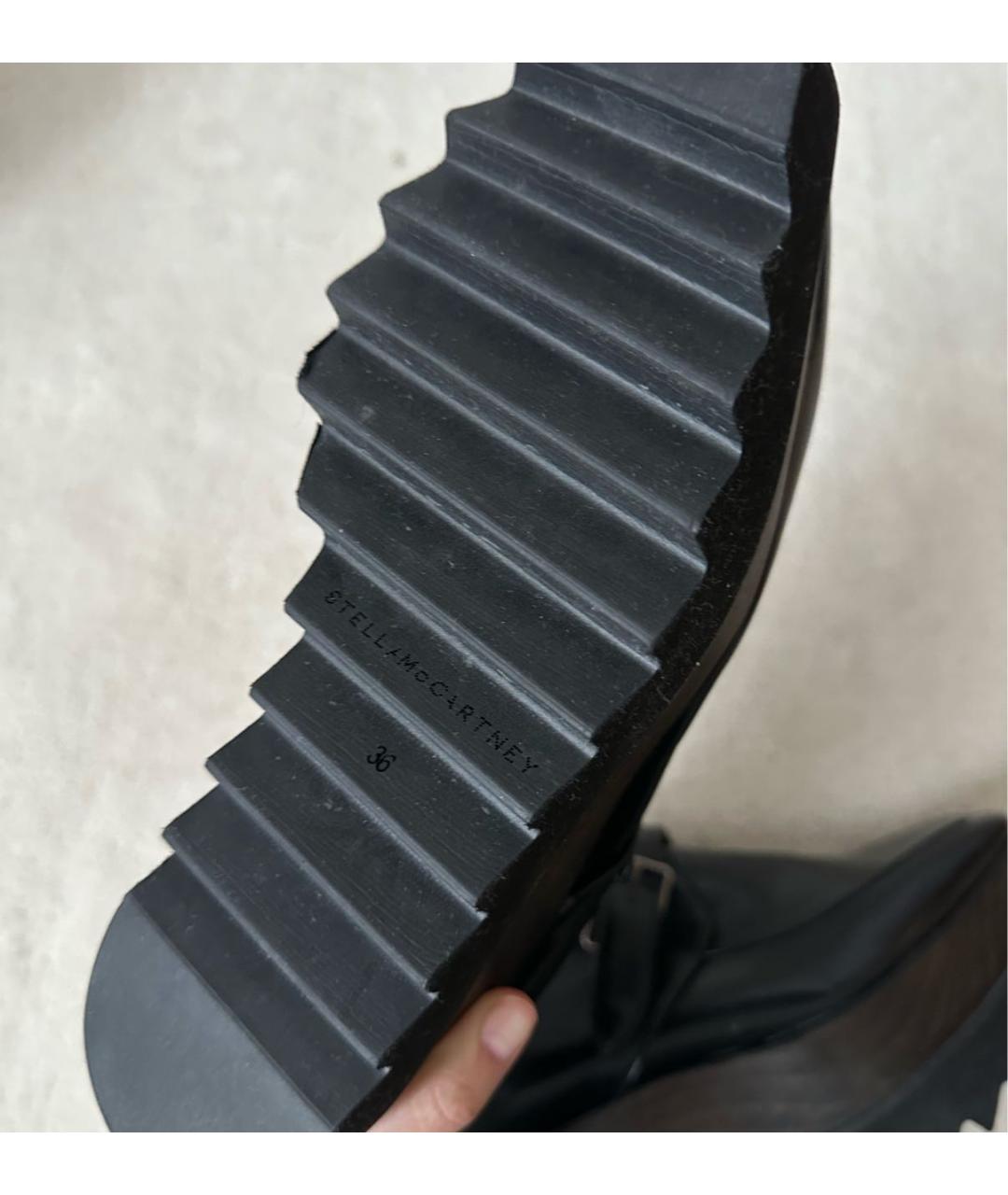 STELLA MCCARTNEY Черные ботинки из искусственной кожи, фото 6