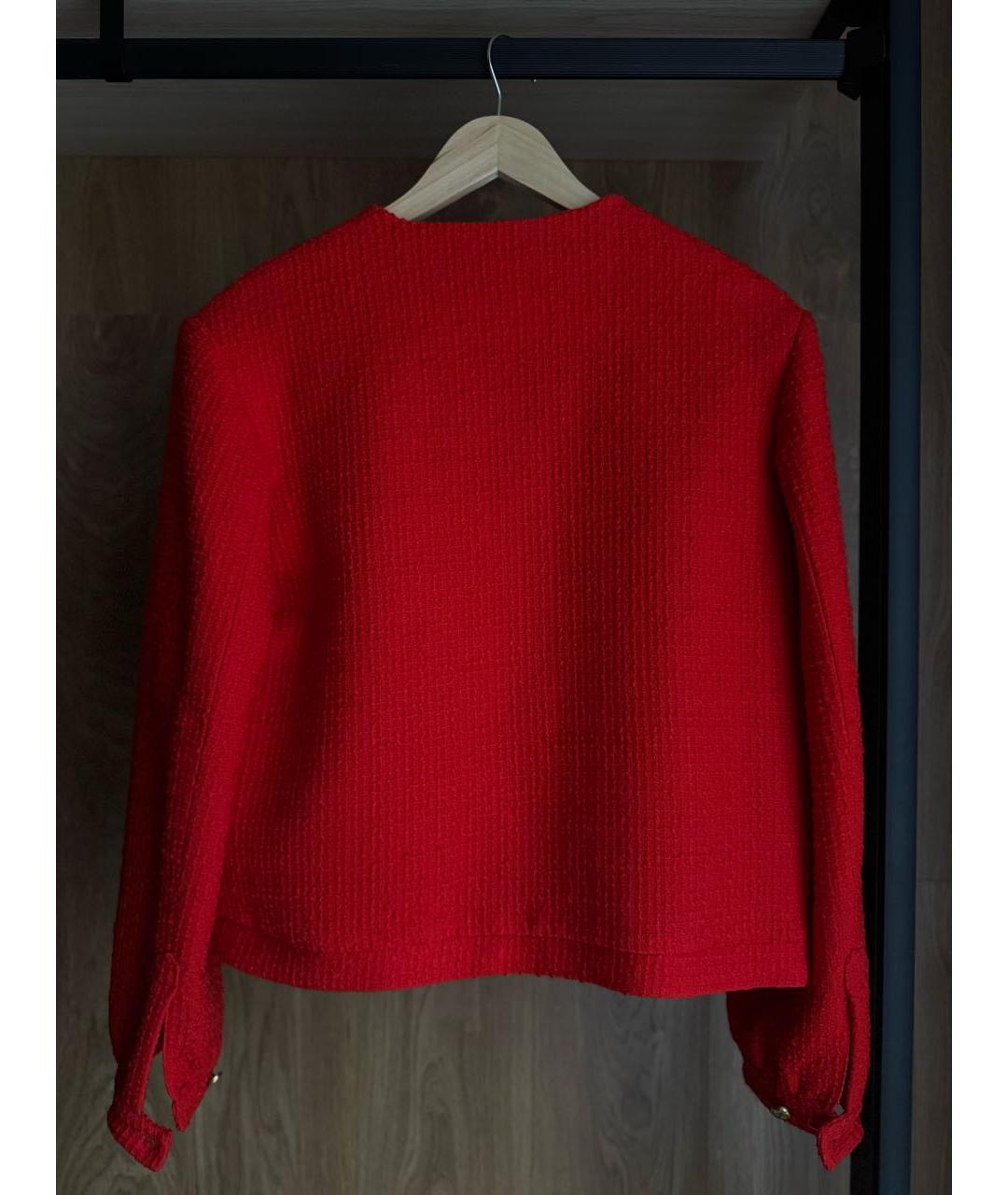 BLAZE MILANO Красный твидовый жакет/пиджак, фото 2