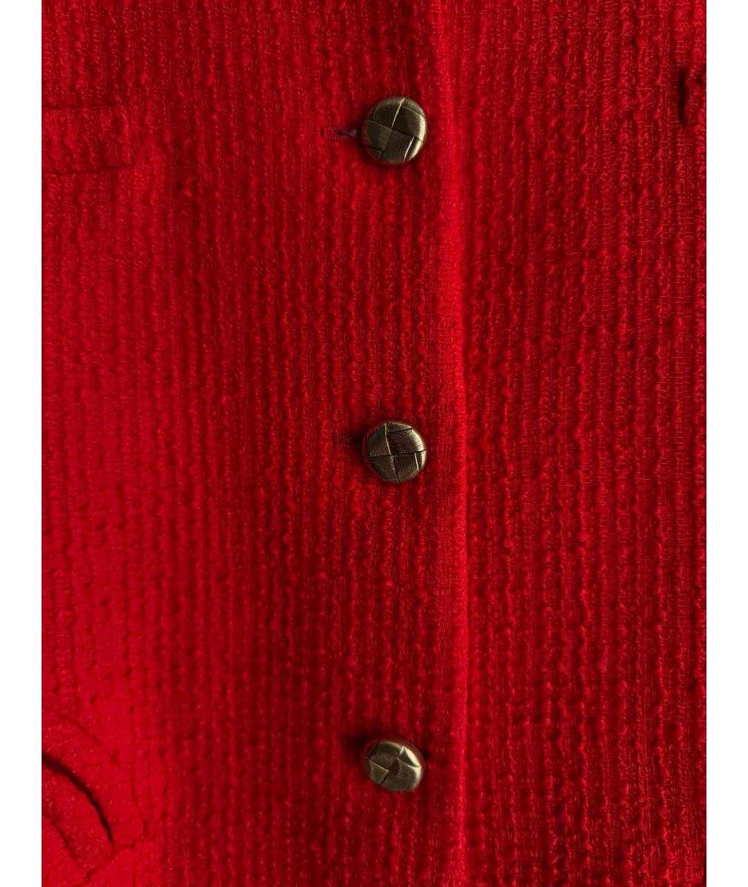BLAZE MILANO Красный твидовый жакет/пиджак, фото 7