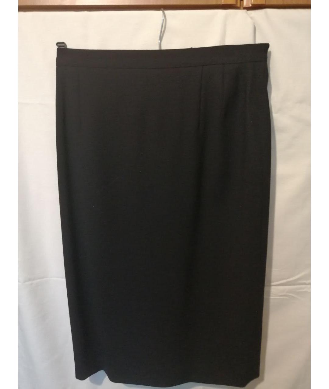 VALENTINO Черный шерстяной костюм с юбками, фото 2