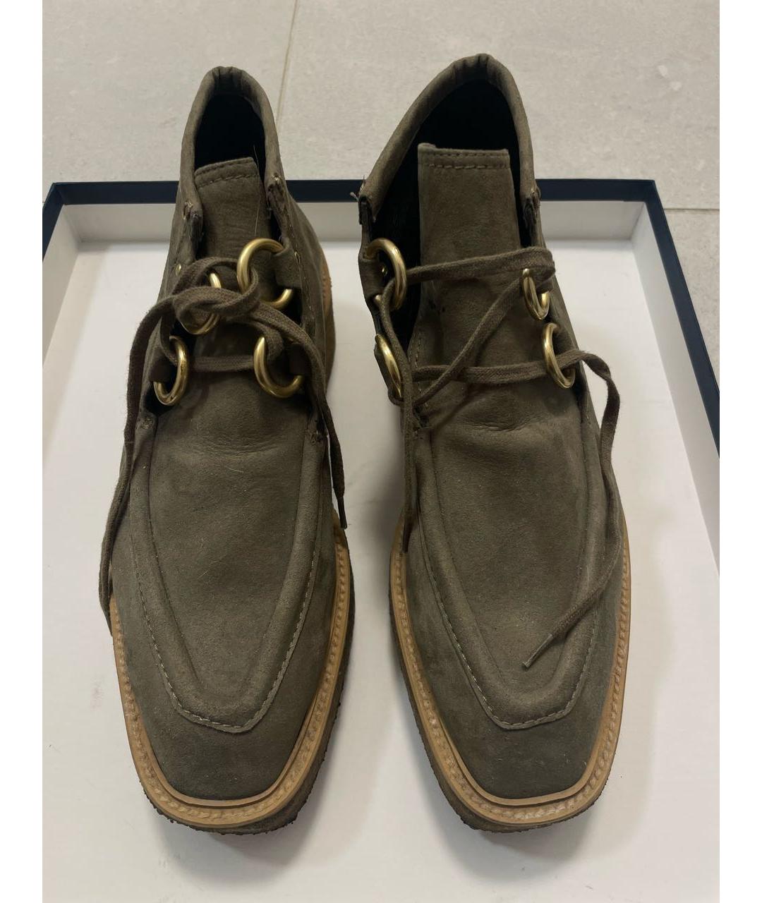 STELLA MCCARTNEY Бежевые замшевые ботинки, фото 2