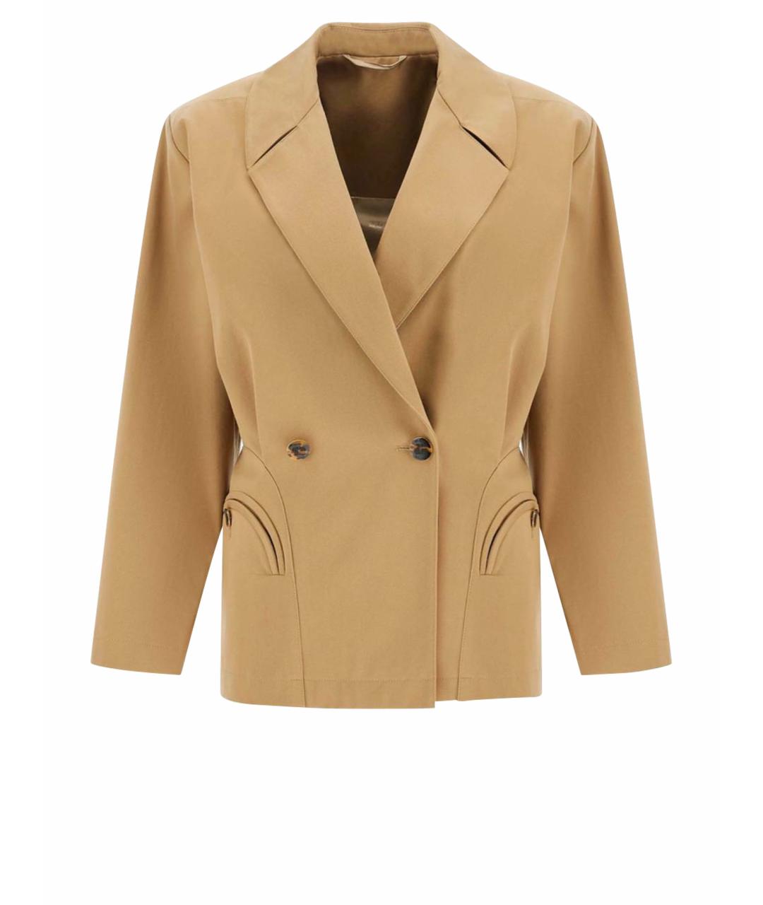 BLAZE MILANO Бежевый хлопковый жакет/пиджак, фото 1