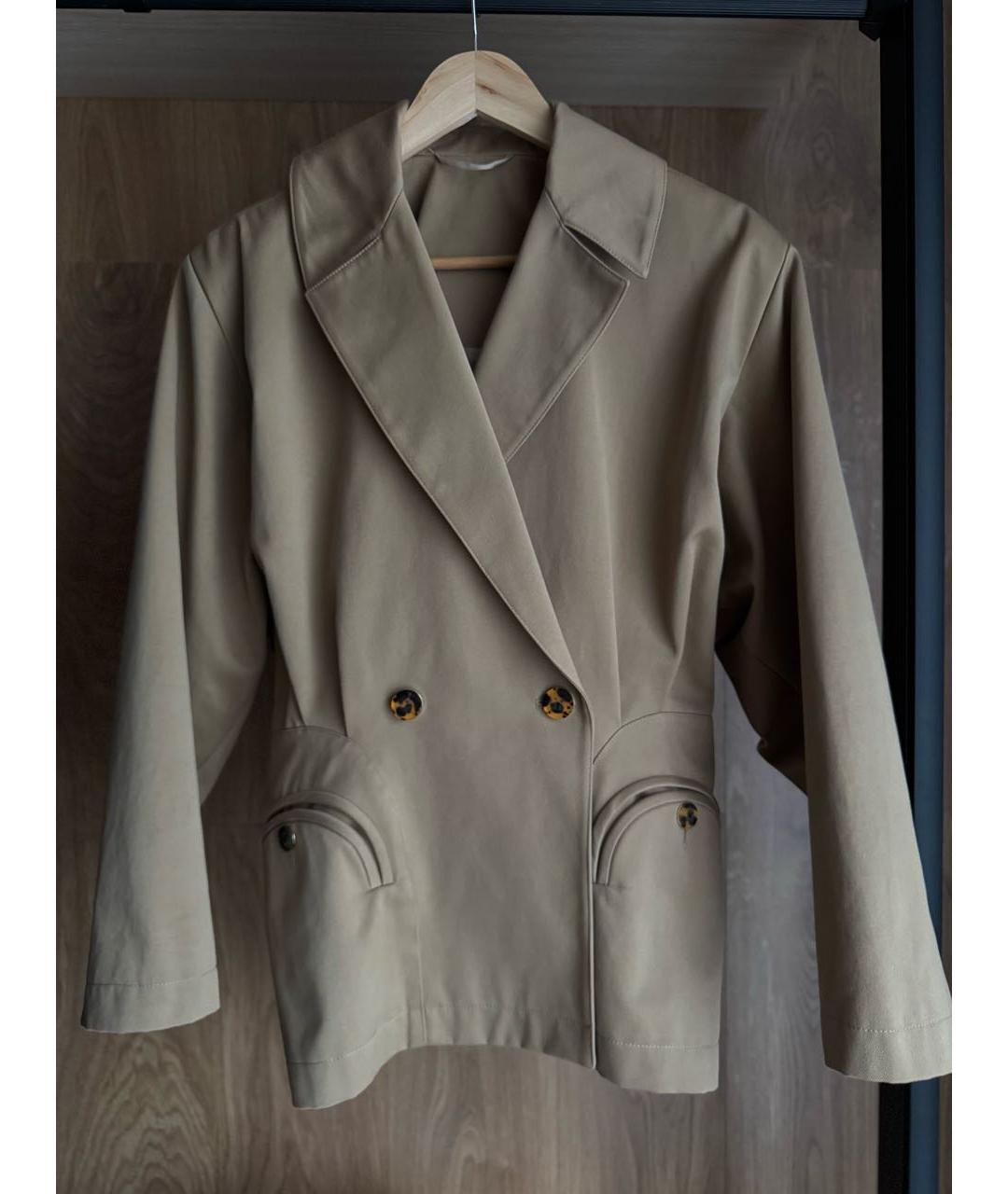 BLAZE MILANO Бежевый хлопковый жакет/пиджак, фото 8
