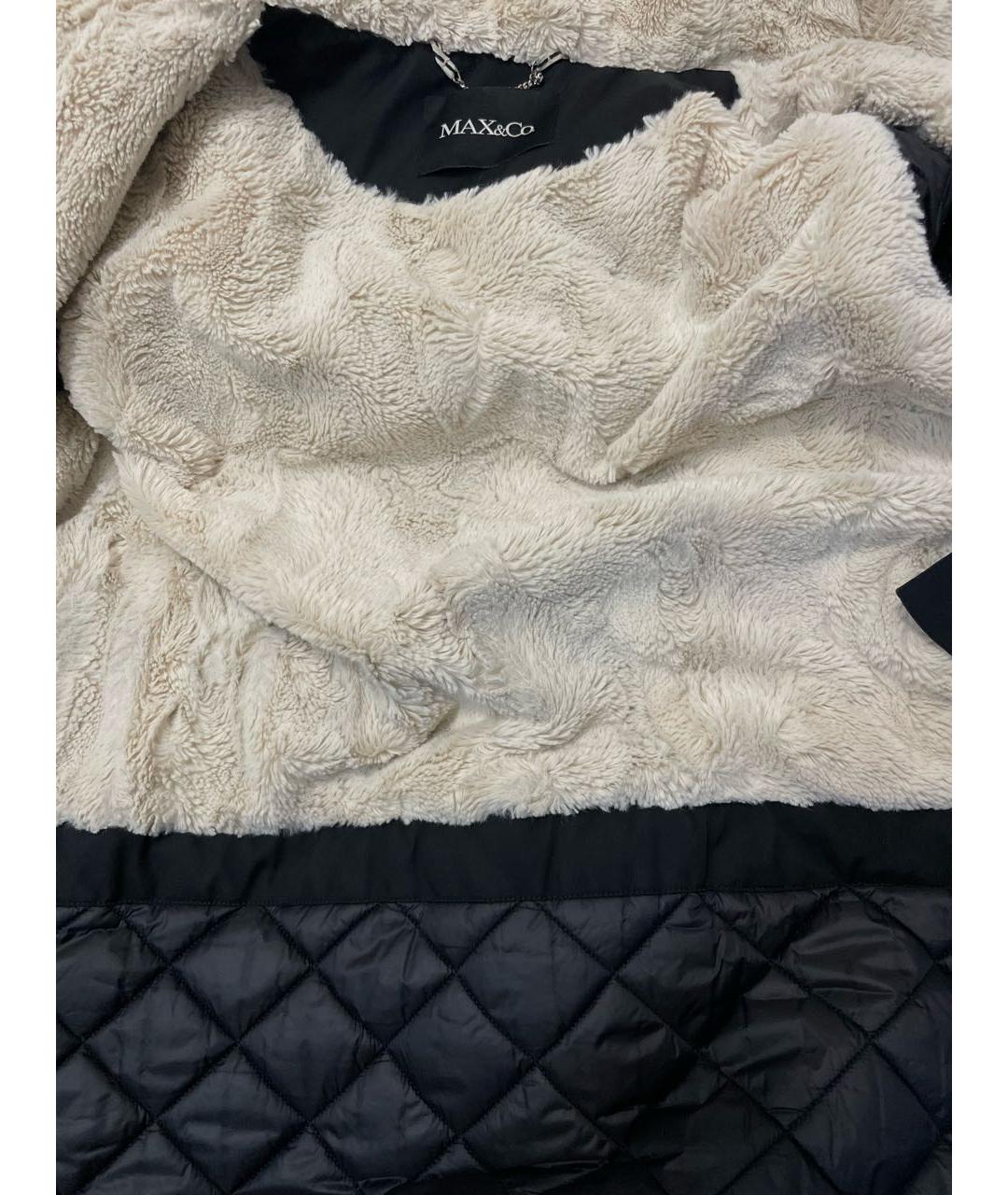 'S MAX MARA Черная шерстяная парка, фото 7