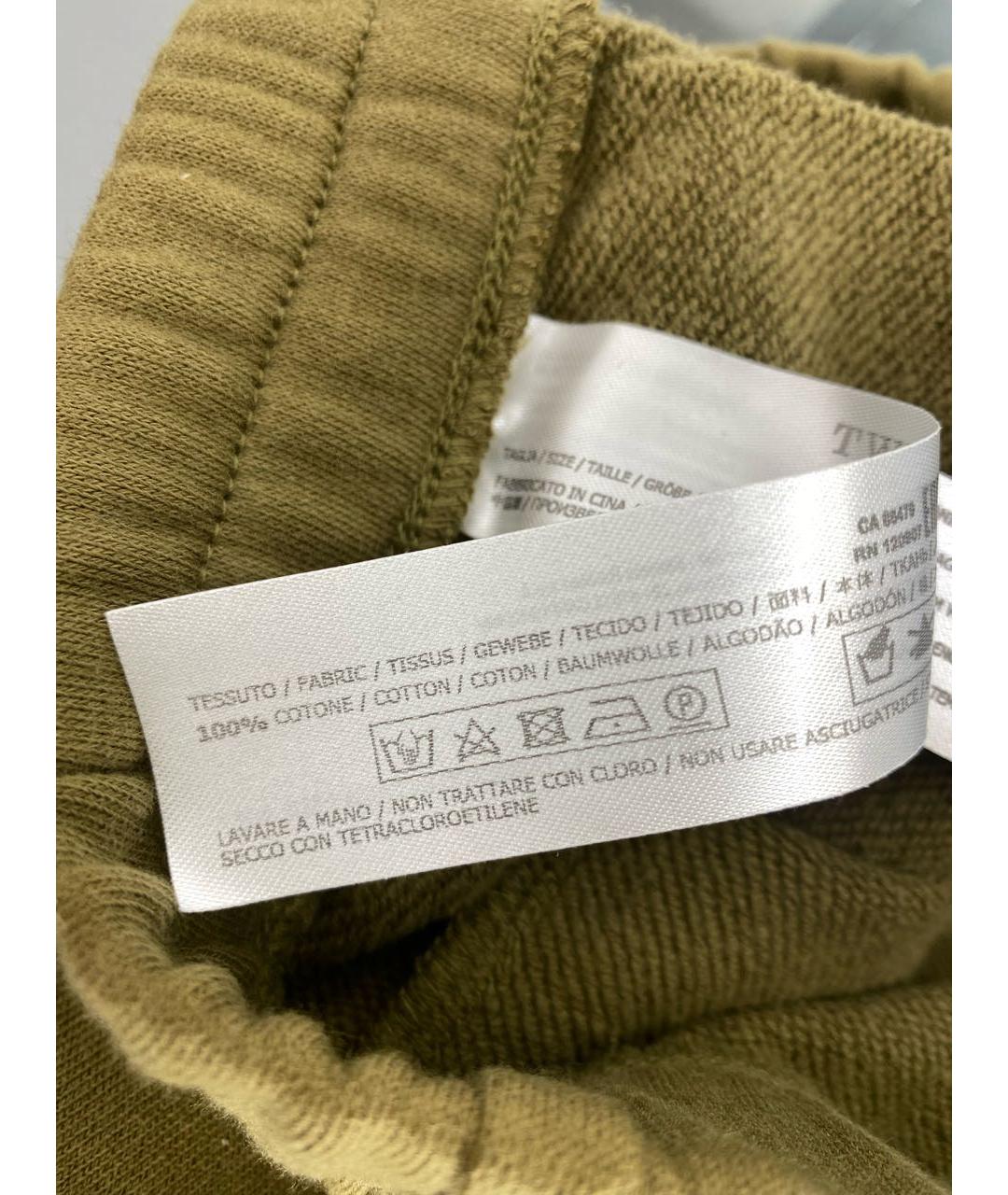 TWIN-SET Хаки хлопковые спортивные брюки и шорты, фото 4