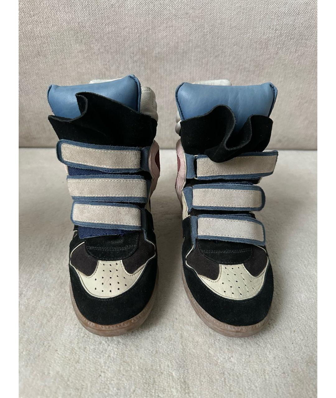 ISABEL MARANT Мульти замшевые кроссовки, фото 2