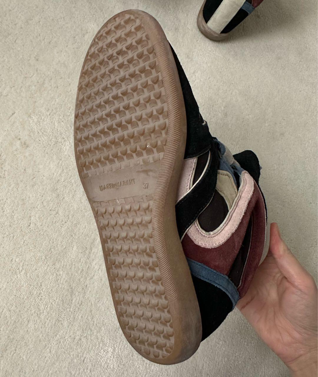 ISABEL MARANT Мульти замшевые кроссовки, фото 6