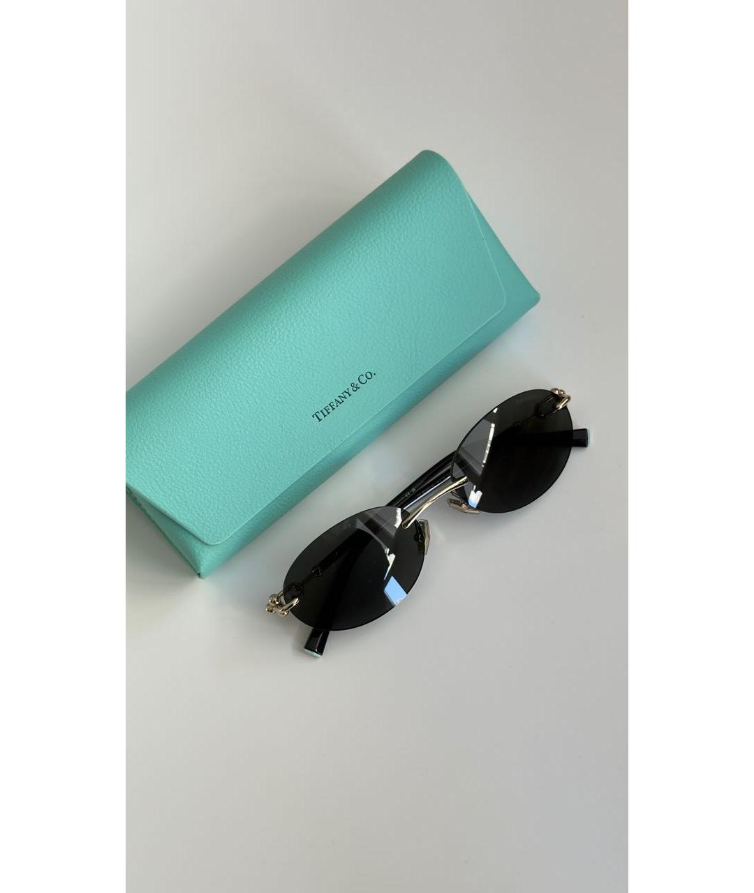 TIFFANY&CO Черные пластиковые солнцезащитные очки, фото 3