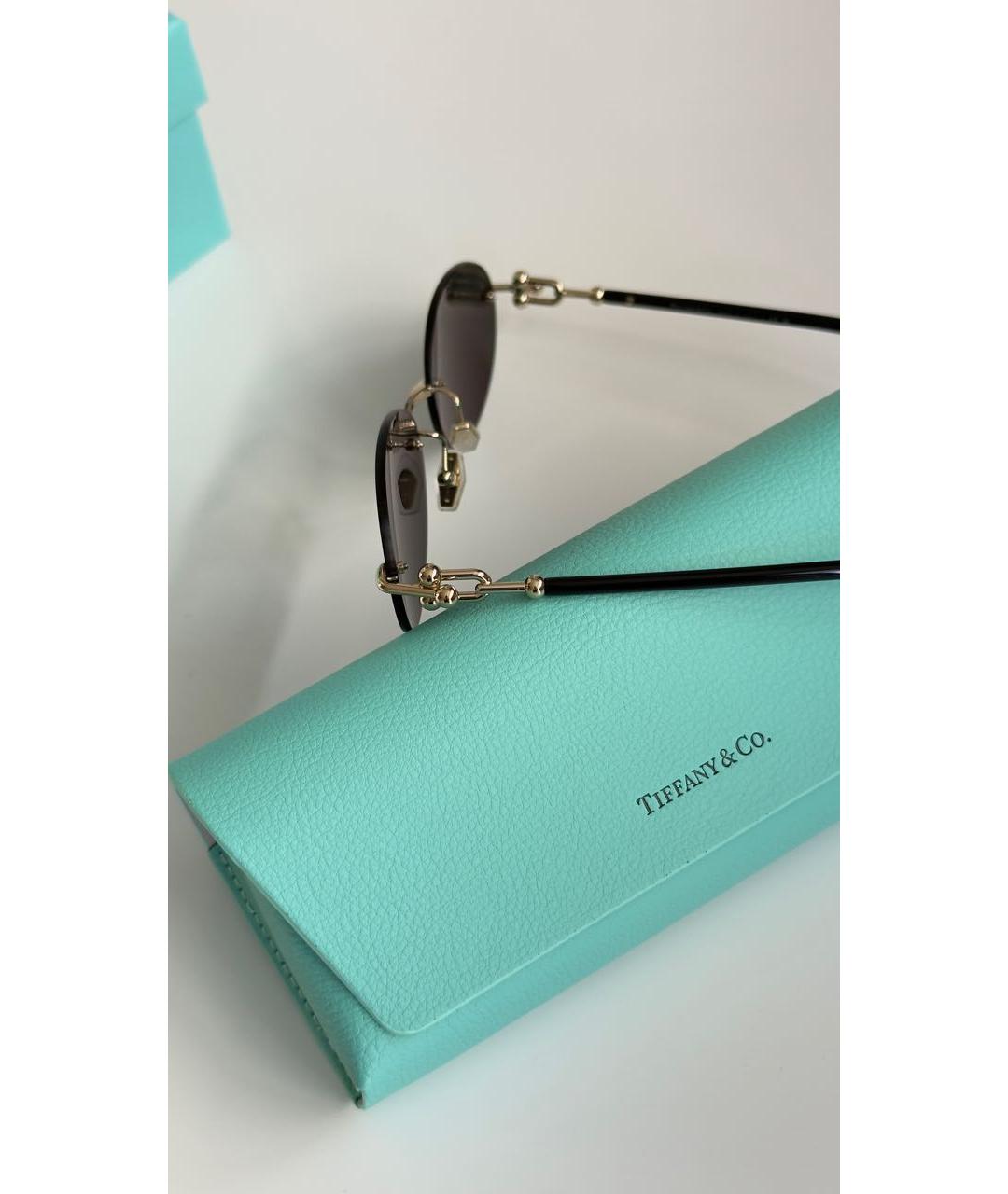 TIFFANY&CO Черные пластиковые солнцезащитные очки, фото 4