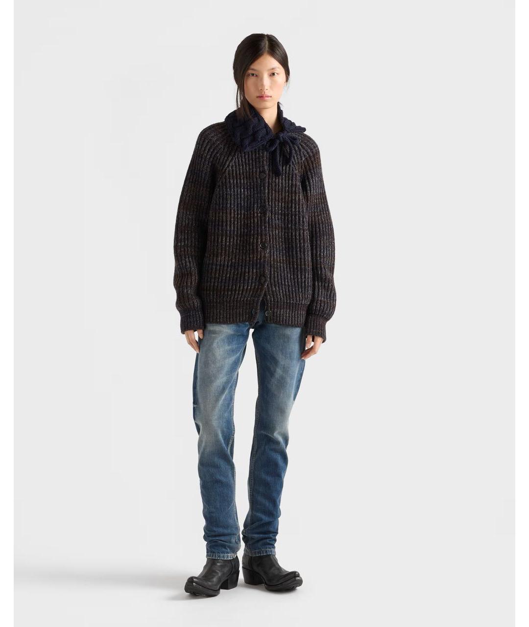 PRADA Синие хлопковые джинсы слим, фото 2