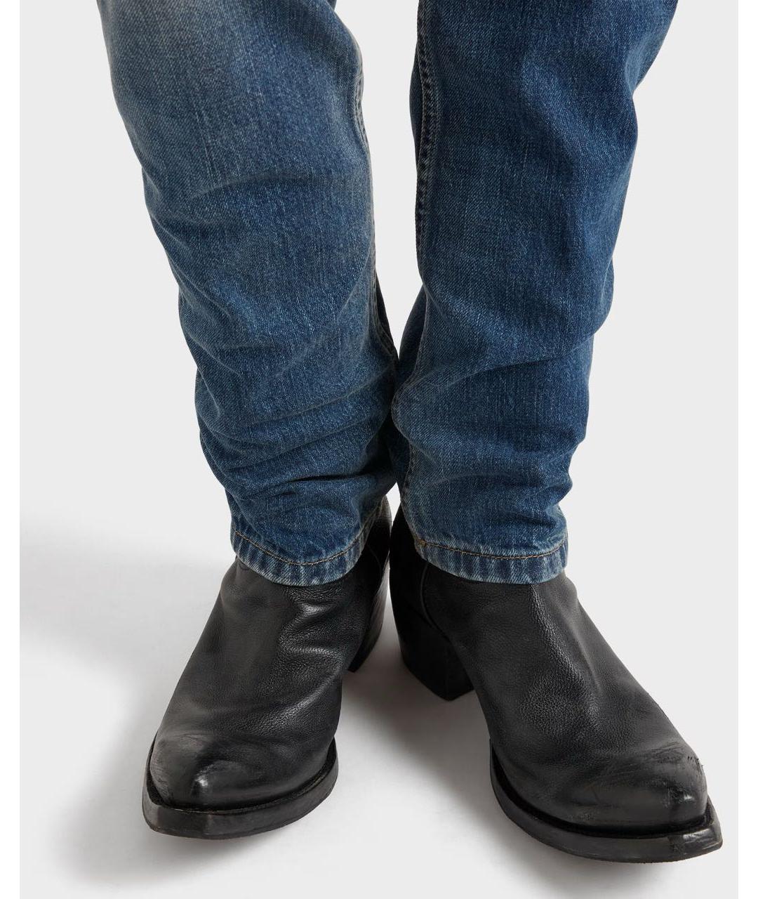 PRADA Синие хлопковые джинсы слим, фото 6