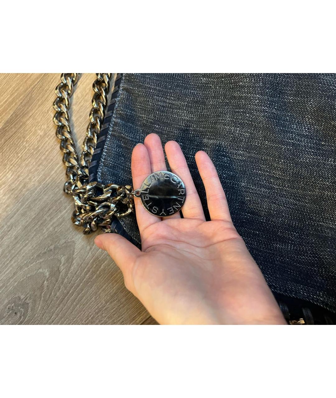 STELLA MCCARTNEY Синяя деним сумка через плечо, фото 6