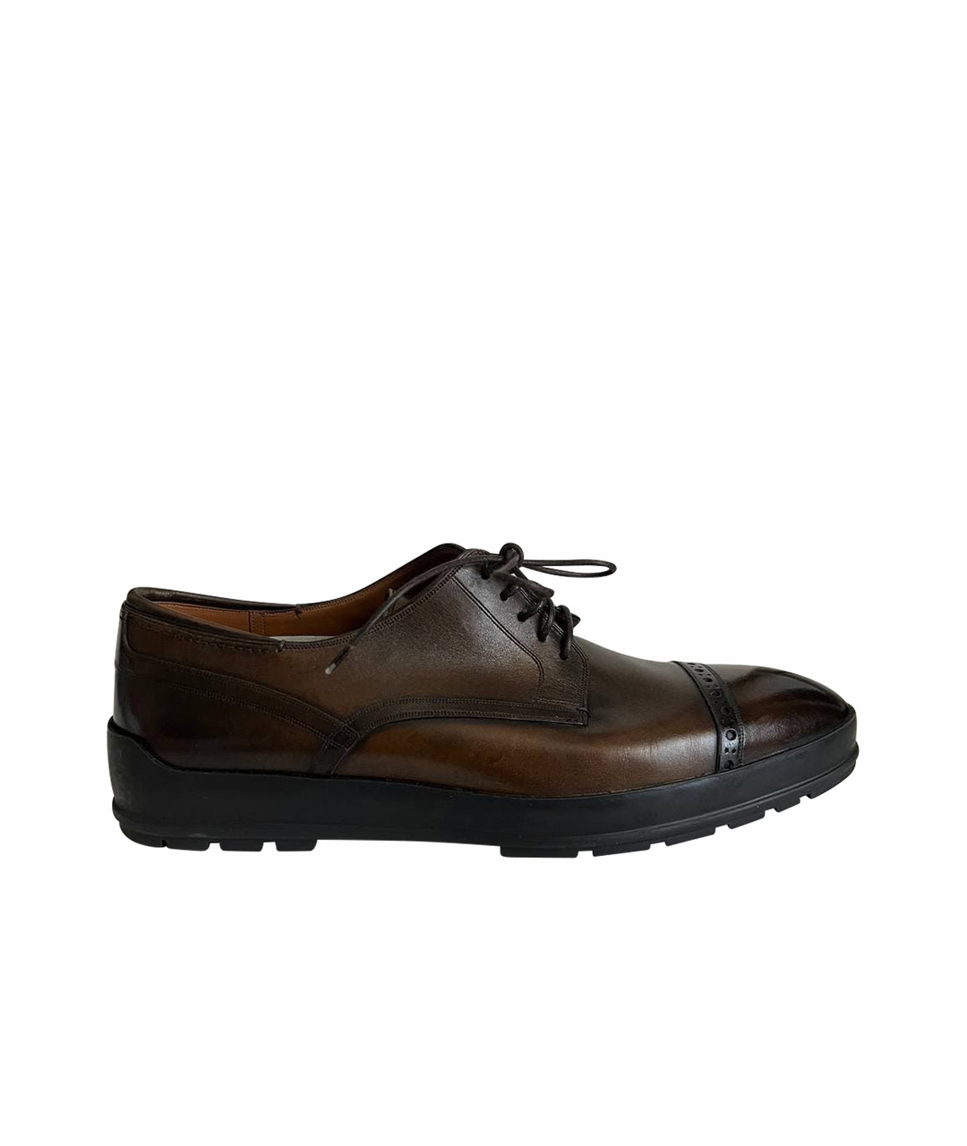 BALLY Коричневые кожаные туфли, фото 1