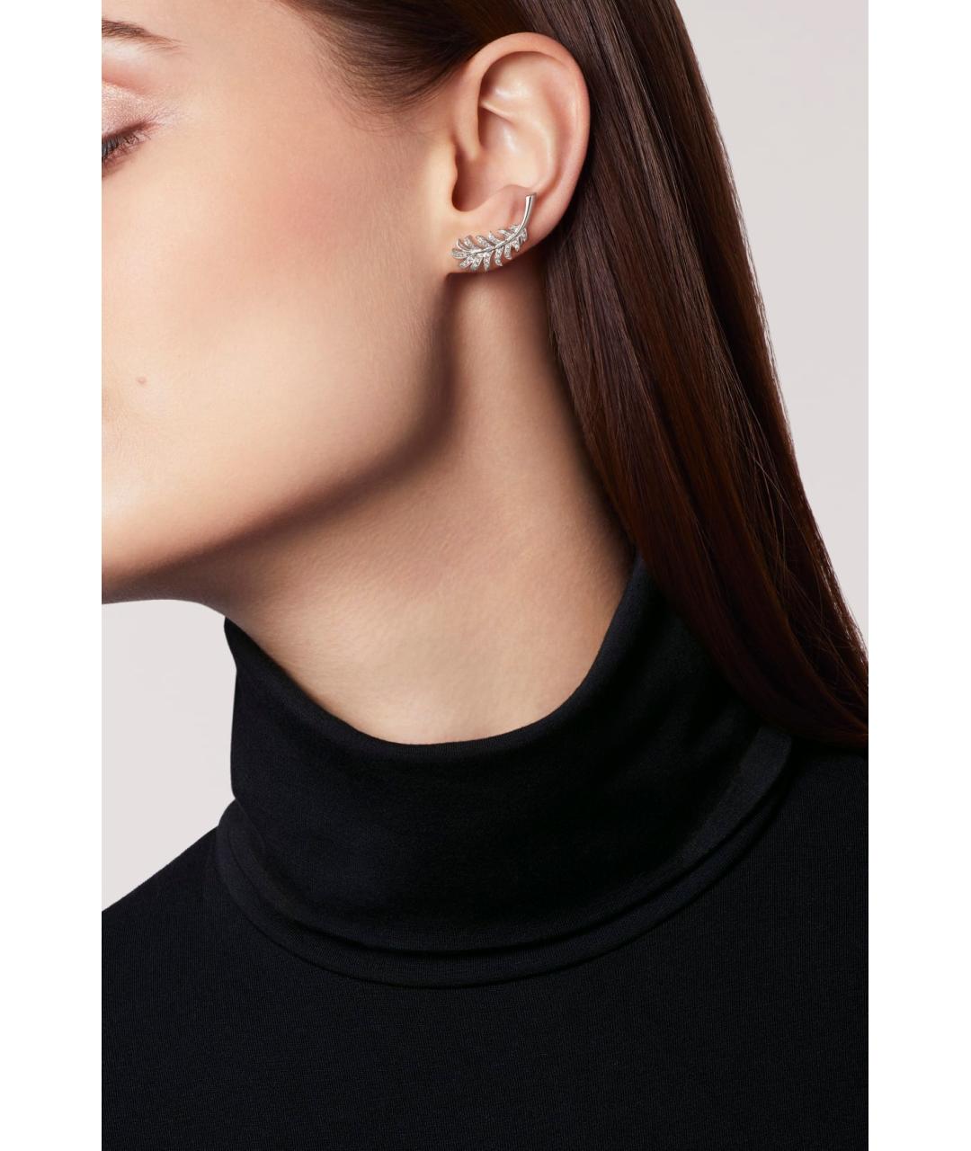 CHANEL Серебряные серьги из белого золота, фото 4