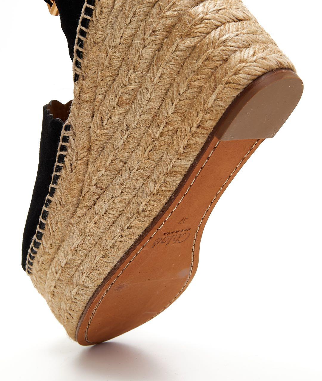 CHLOE Черные замшевые босоножки, фото 3