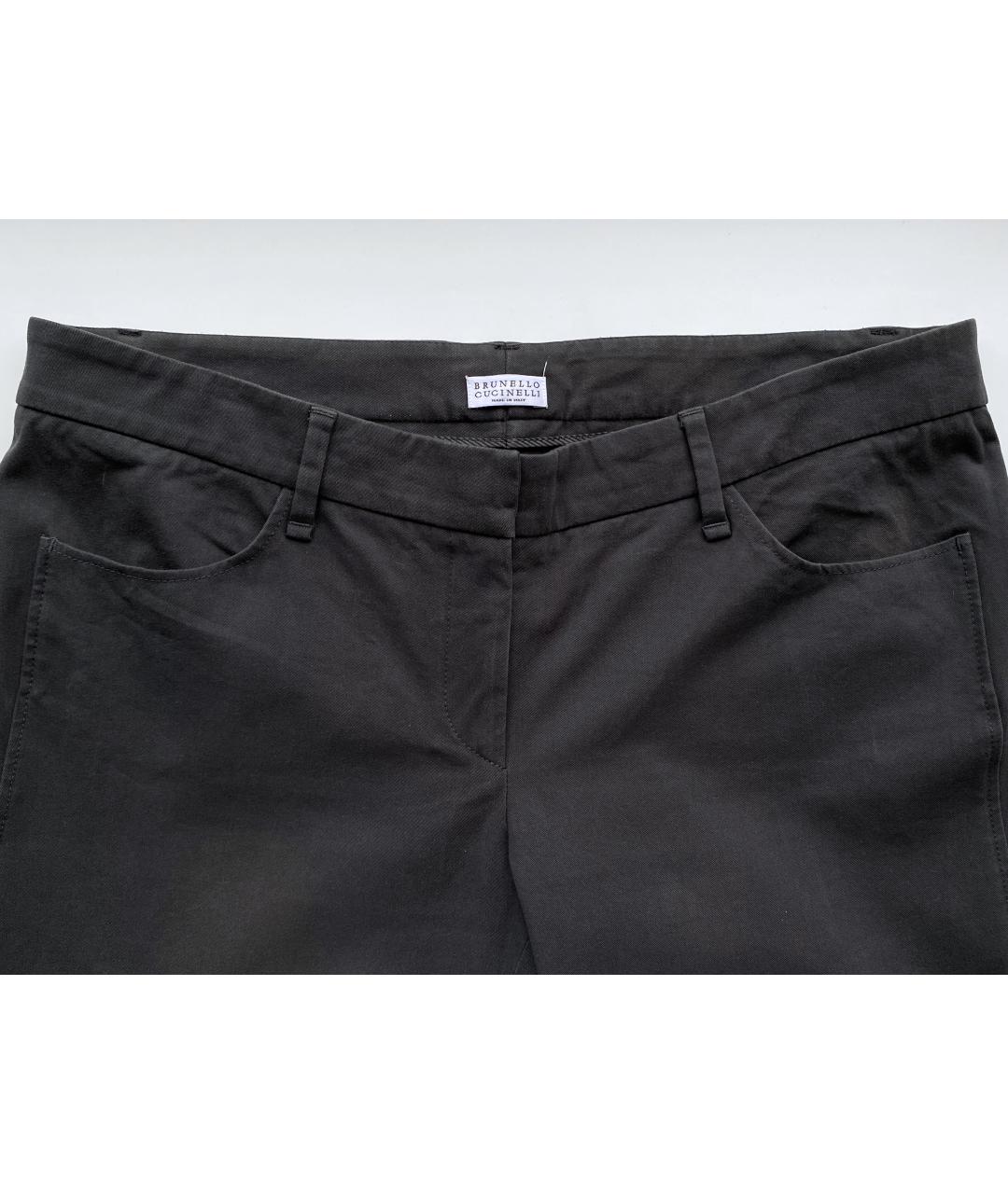 BRUNELLO CUCINELLI Хлопко-эластановые брюки узкие, фото 3