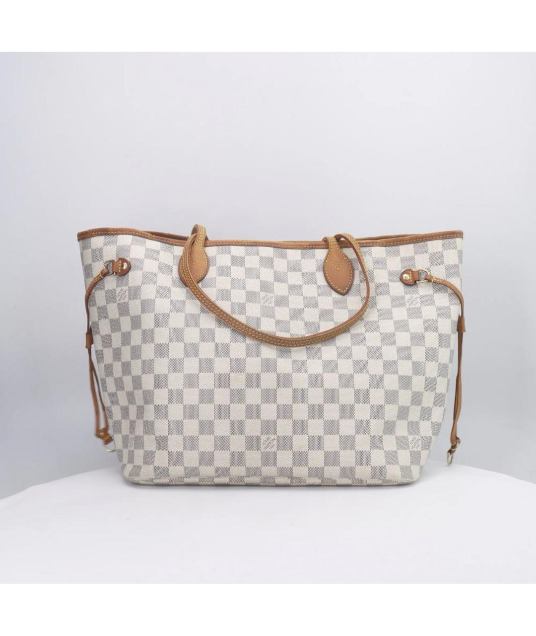 LOUIS VUITTON Бежевая кожаная сумка тоут, фото 2