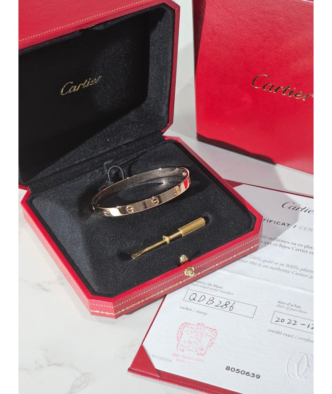 CARTIER Золотой браслет из розового золота, фото 2