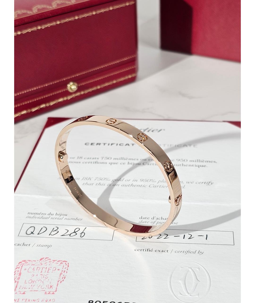 CARTIER Золотой браслет из розового золота, фото 3