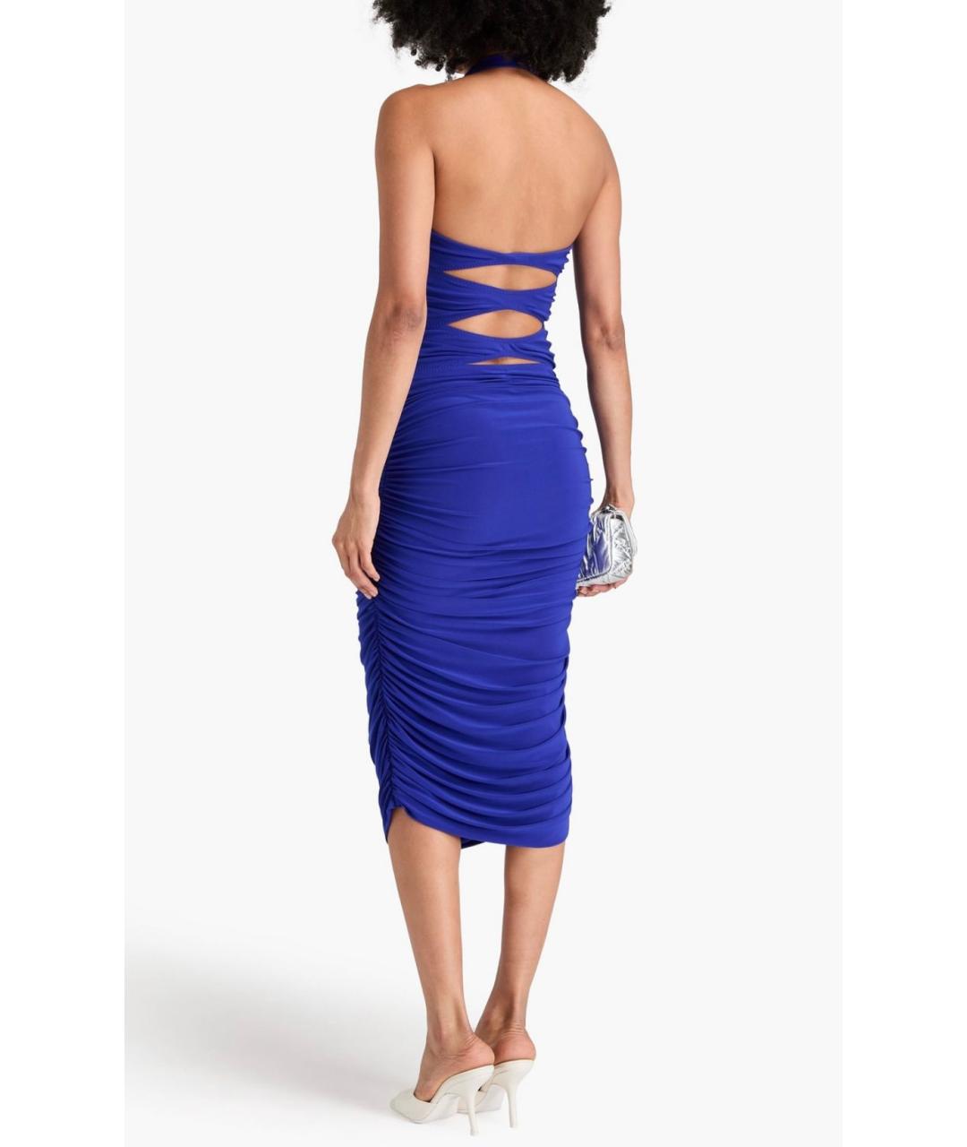 NORMA KAMALI Синее коктейльное платье, фото 3