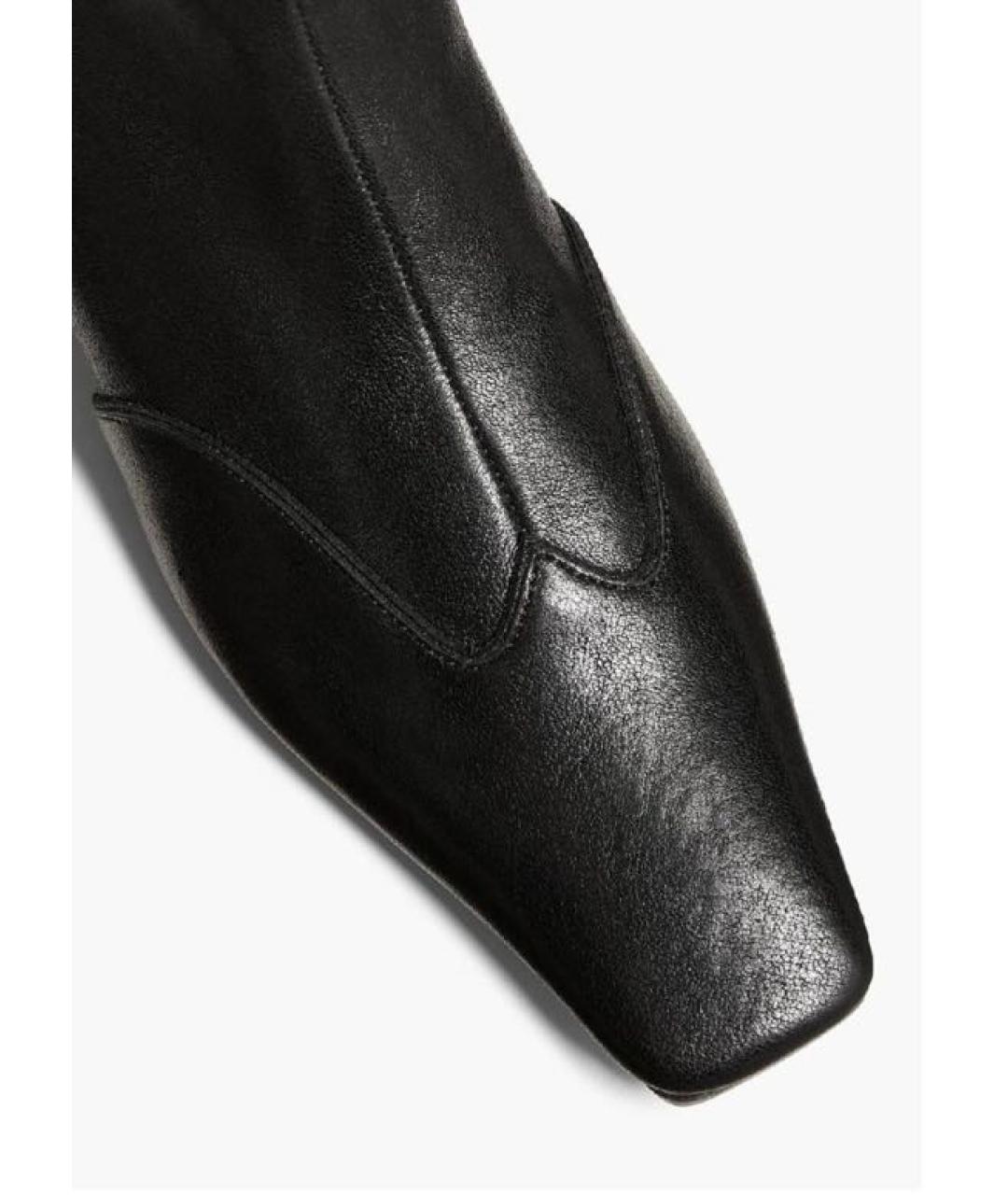 KHAITE Черные кожаные полусапоги, фото 2