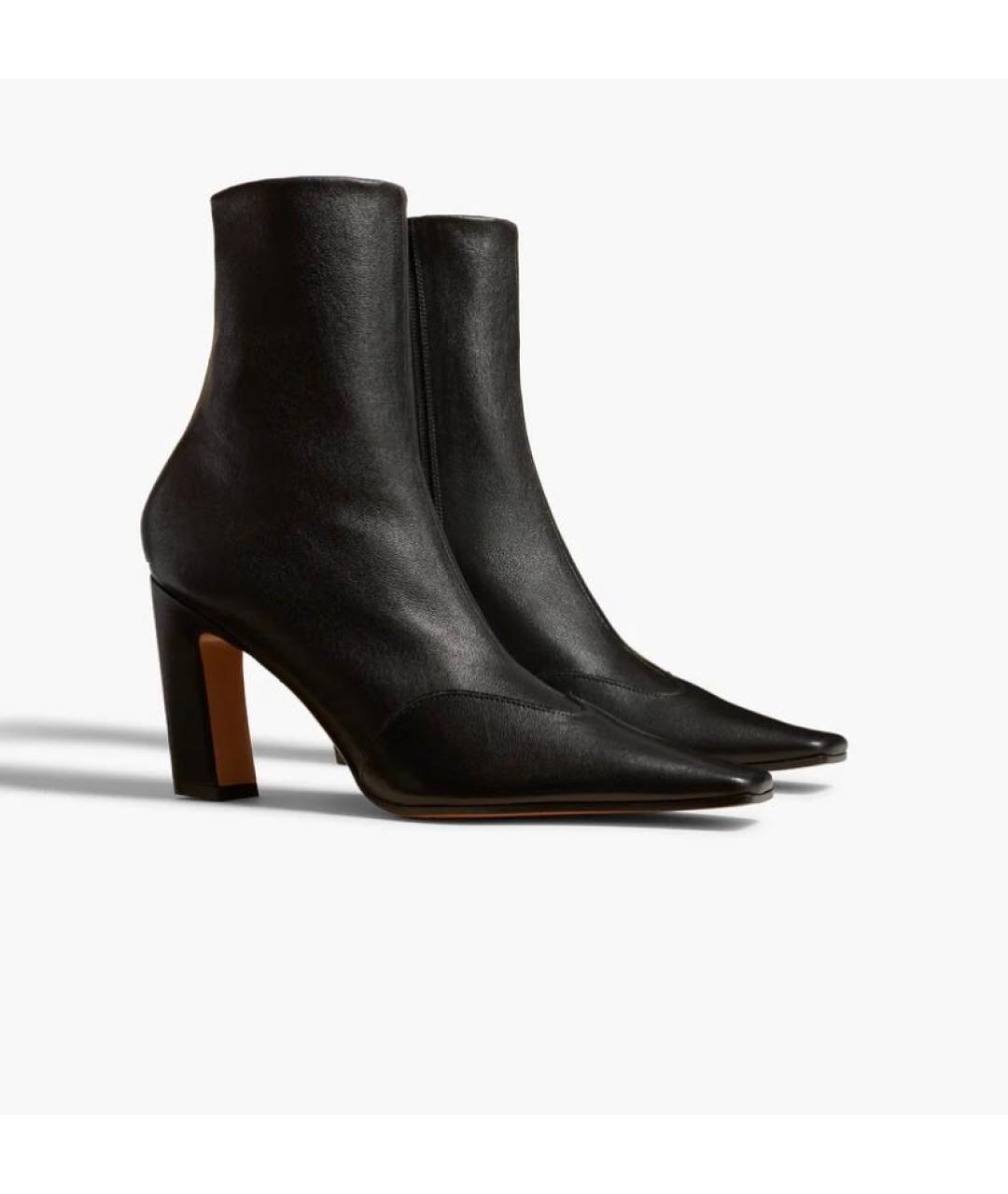 KHAITE Черные кожаные полусапоги, фото 3