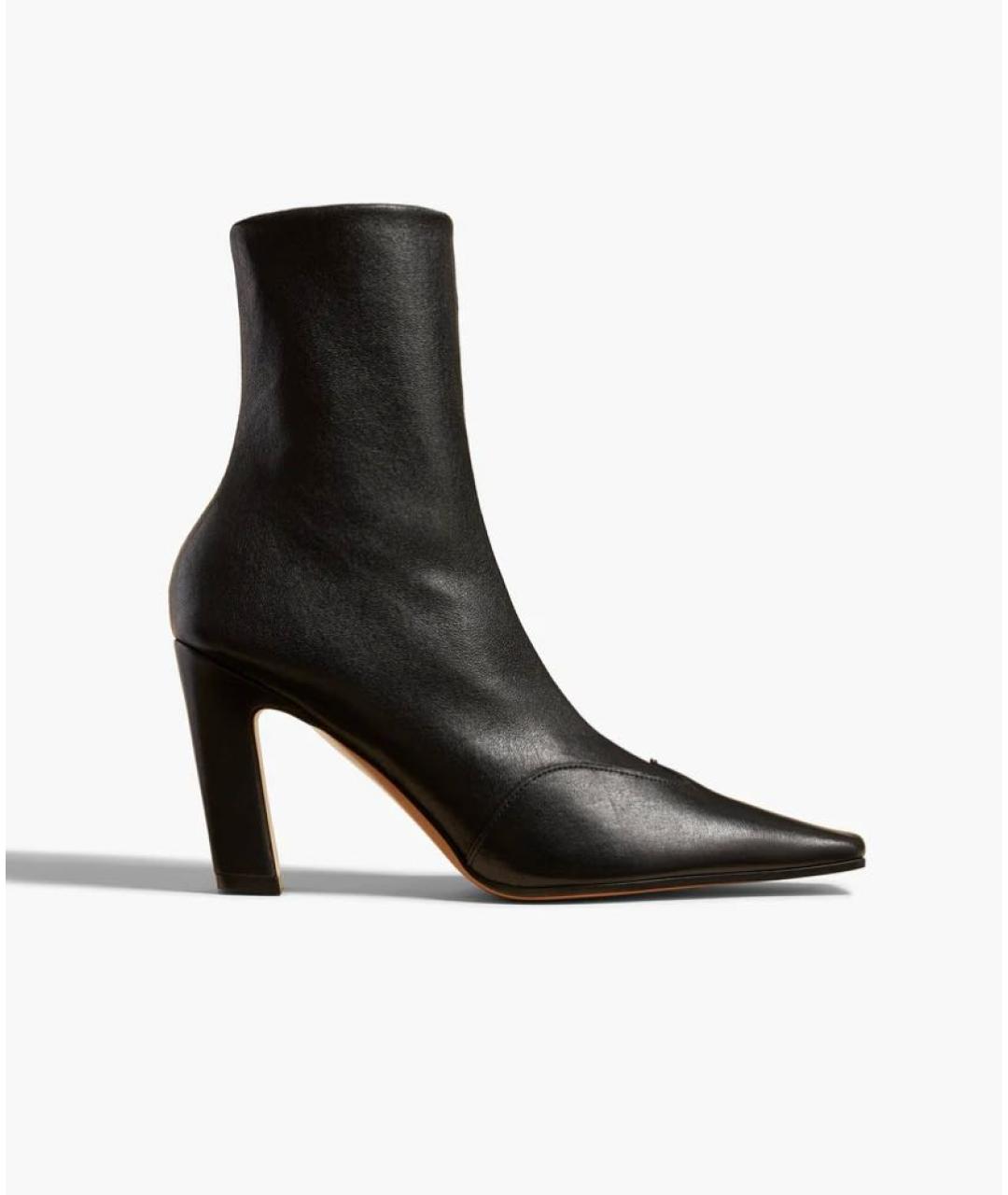 KHAITE Черные кожаные полусапоги, фото 7