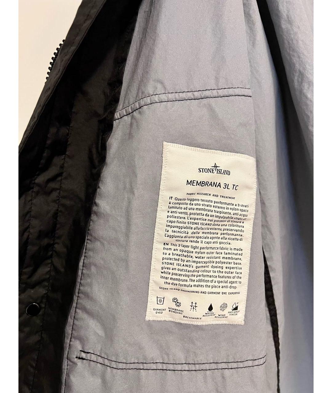 STONE ISLAND Черная полиамидовая парка, фото 6