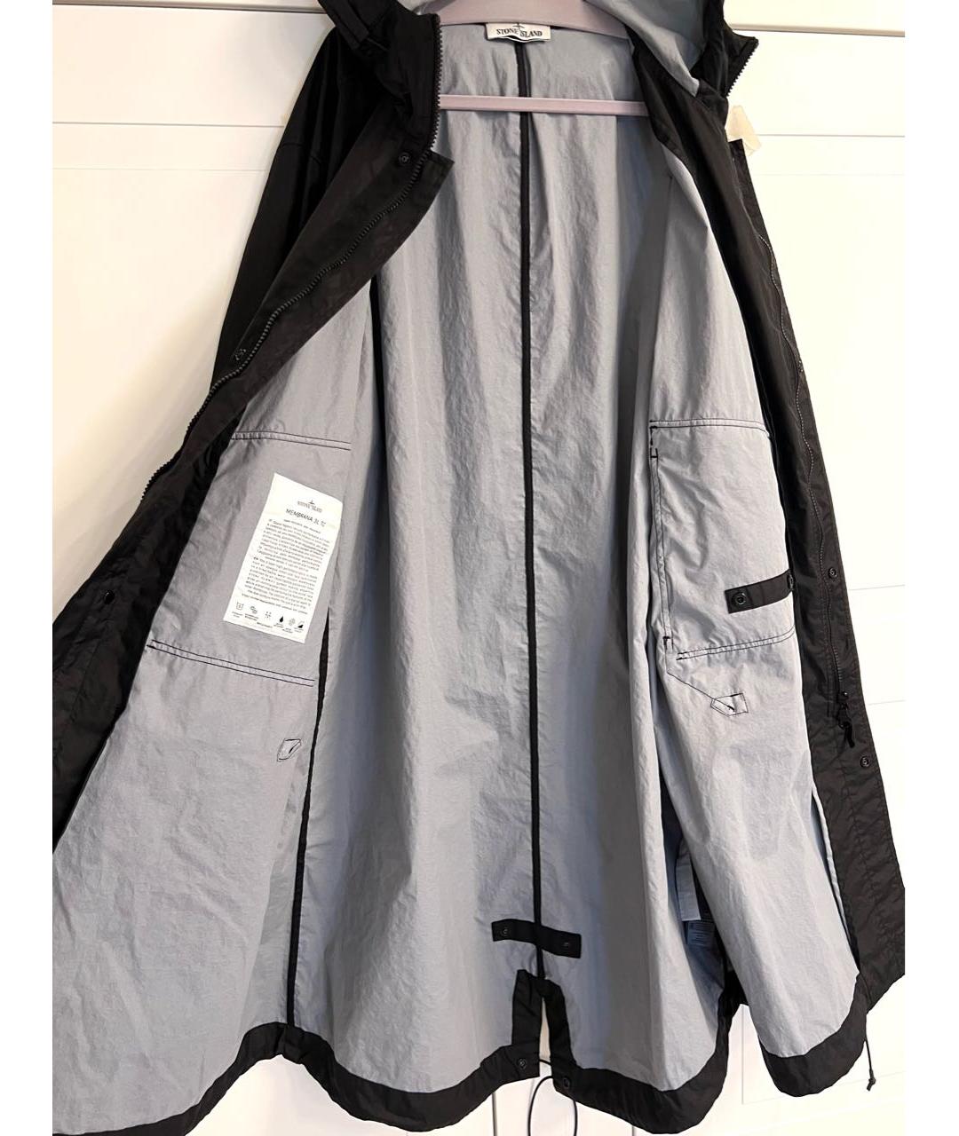 STONE ISLAND Черная полиамидовая парка, фото 5