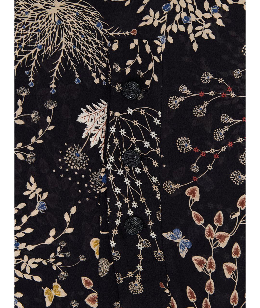 CHLOE Черное шелковое повседневное платье, фото 8