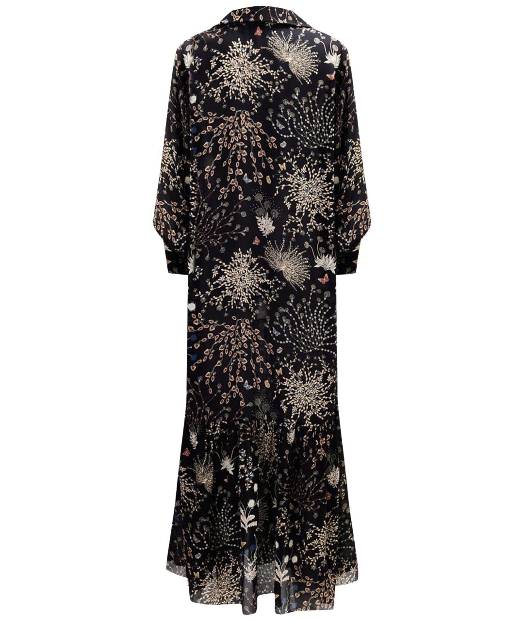 CHLOE Черное шелковое повседневное платье, фото 6