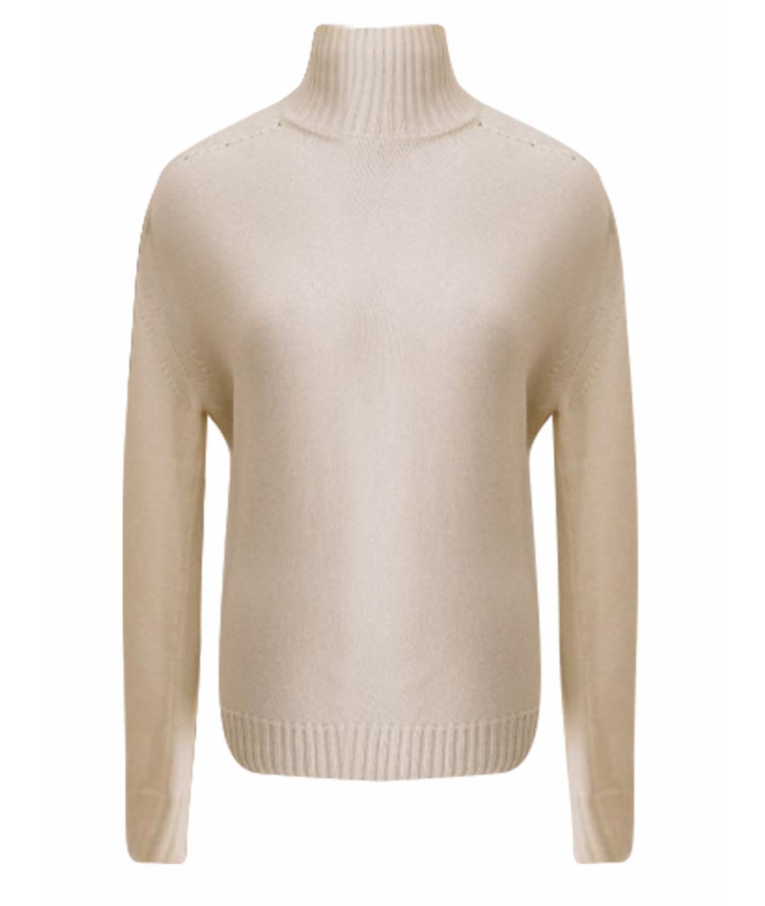 GENTRY PORTOFINO Белый кашемировый джемпер / свитер, фото 1